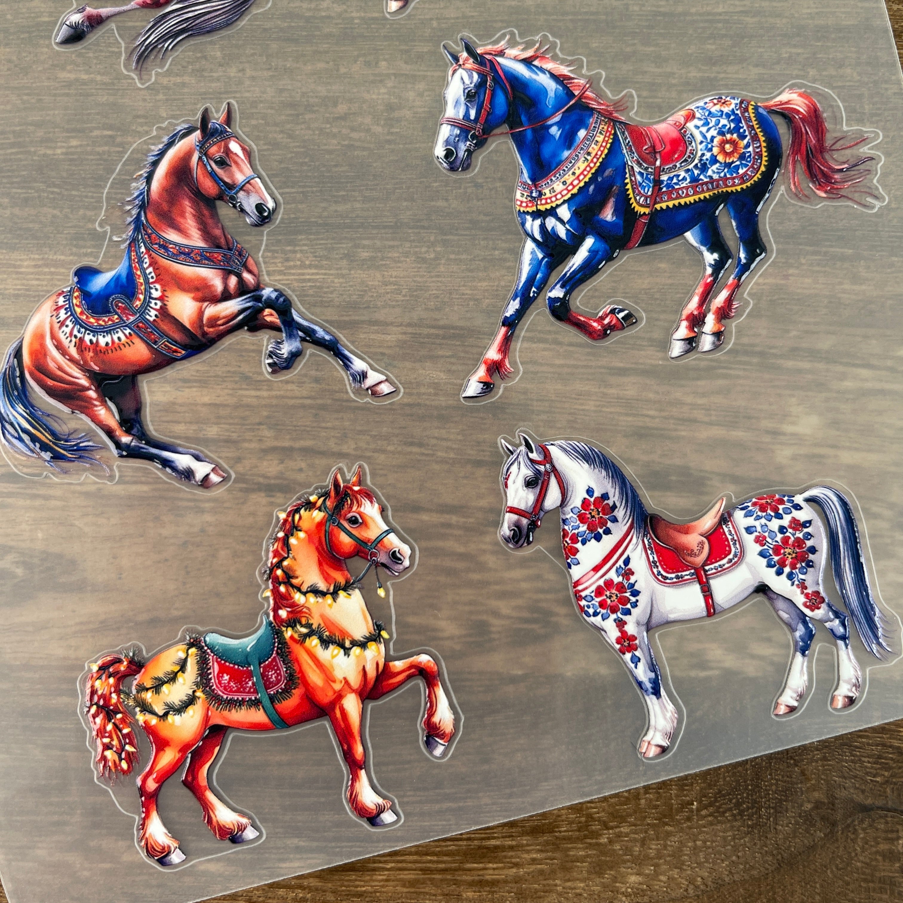 3D Horse PET Sticker 1 Pcs