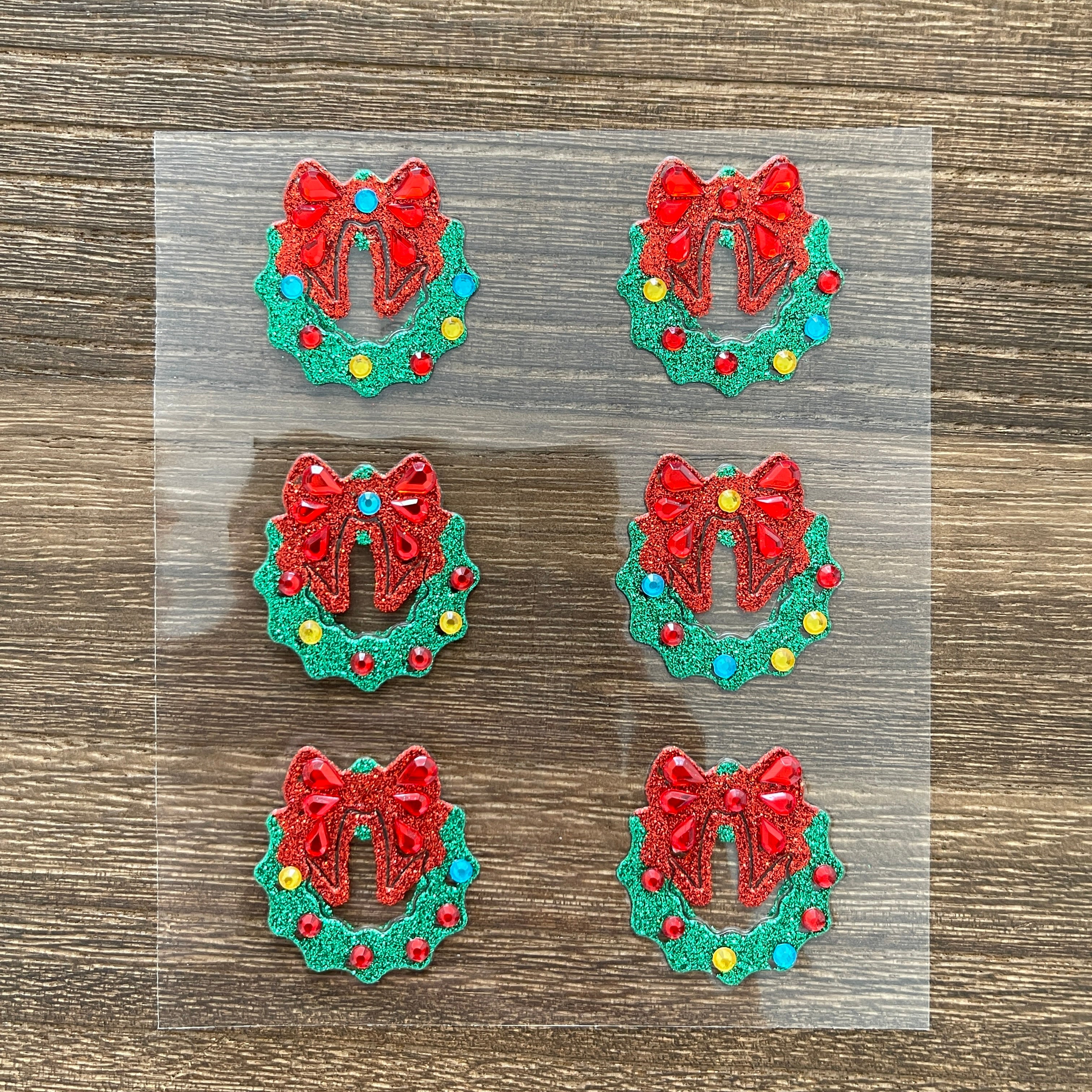 1229 Christmas wreath sticker -1Pcs each pack