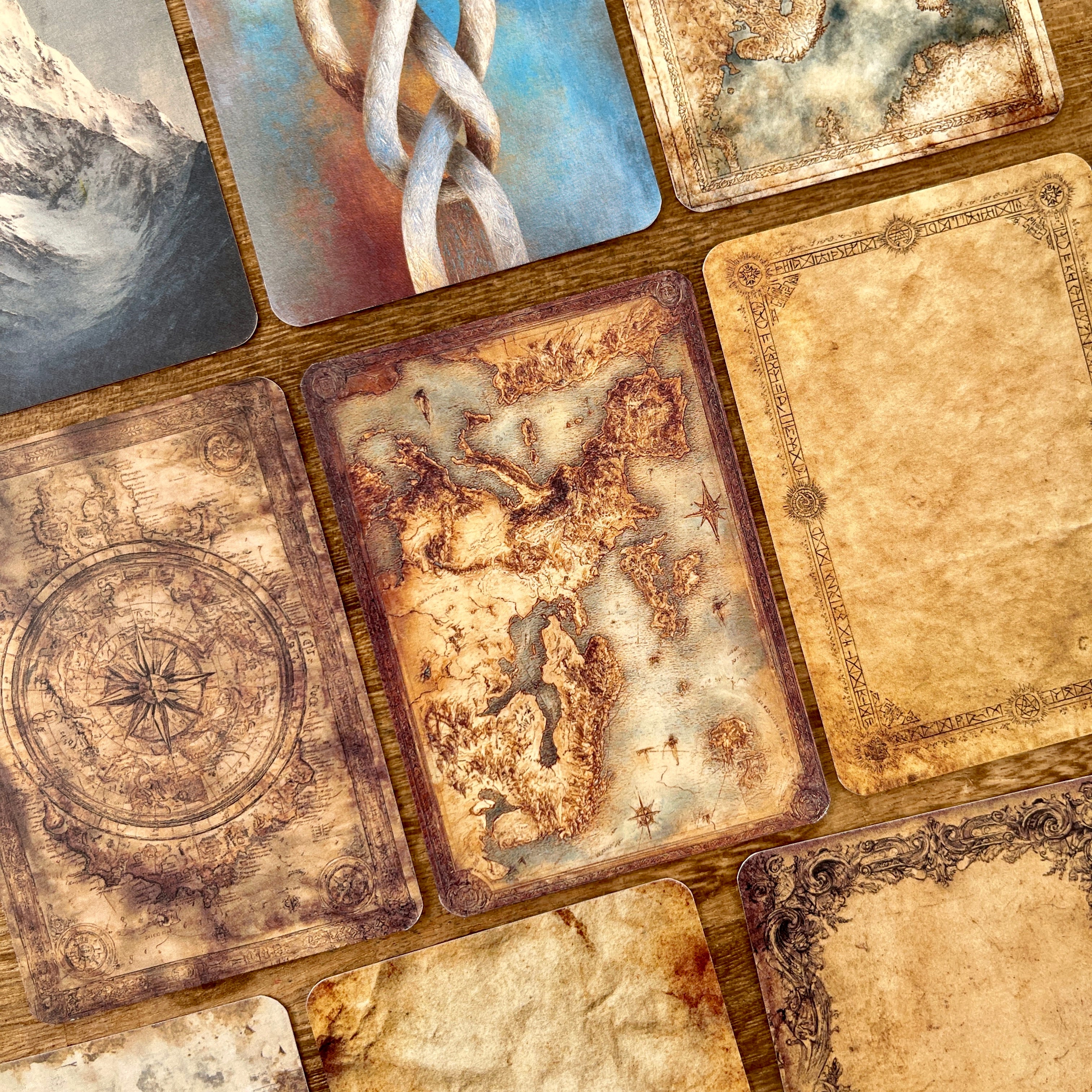 Viking-style background ATC card 1 pack 20 pcs 2.5*3.5 inch