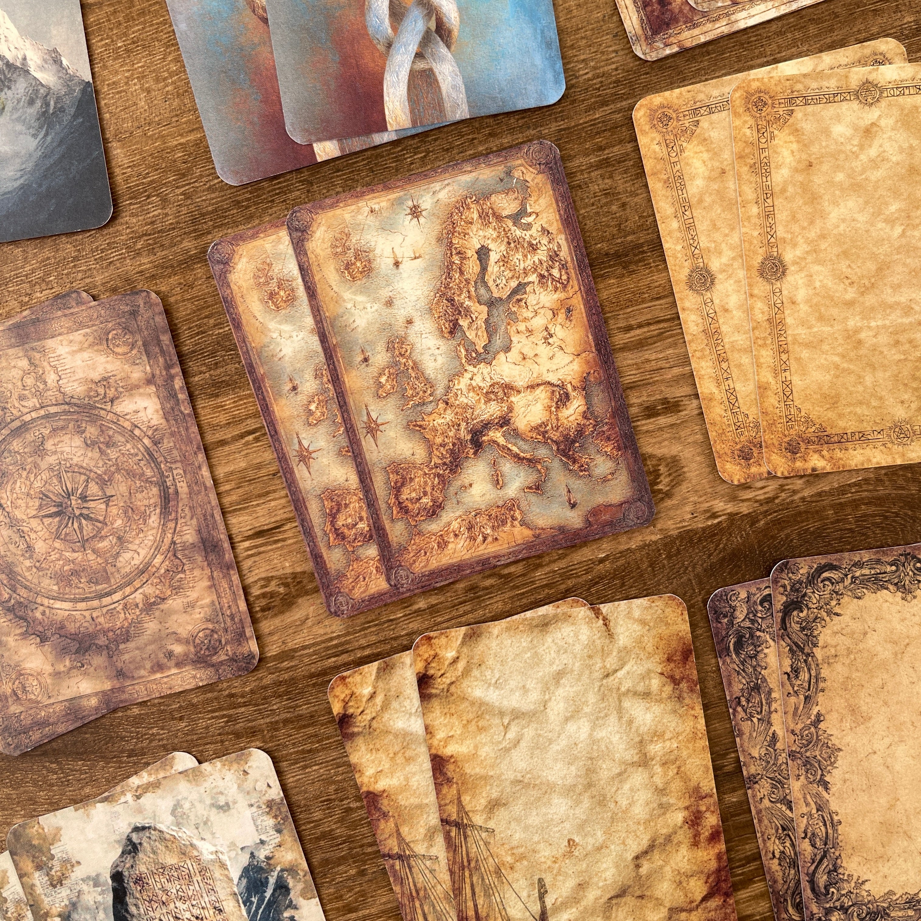 Viking-style background ATC card 1 pack 20 pcs 2.5*3.5 inch