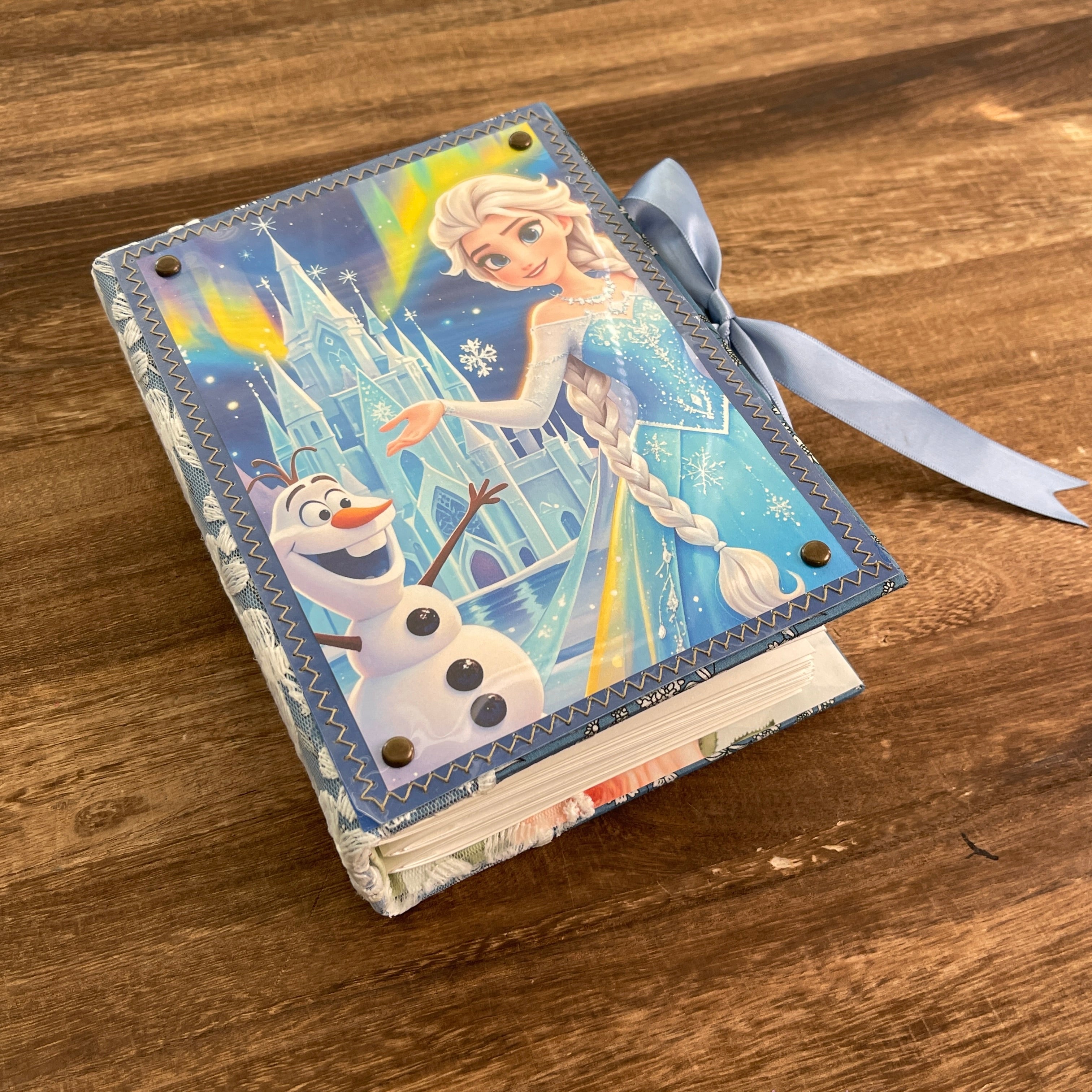 Elsa style handmade book*Inside blank page