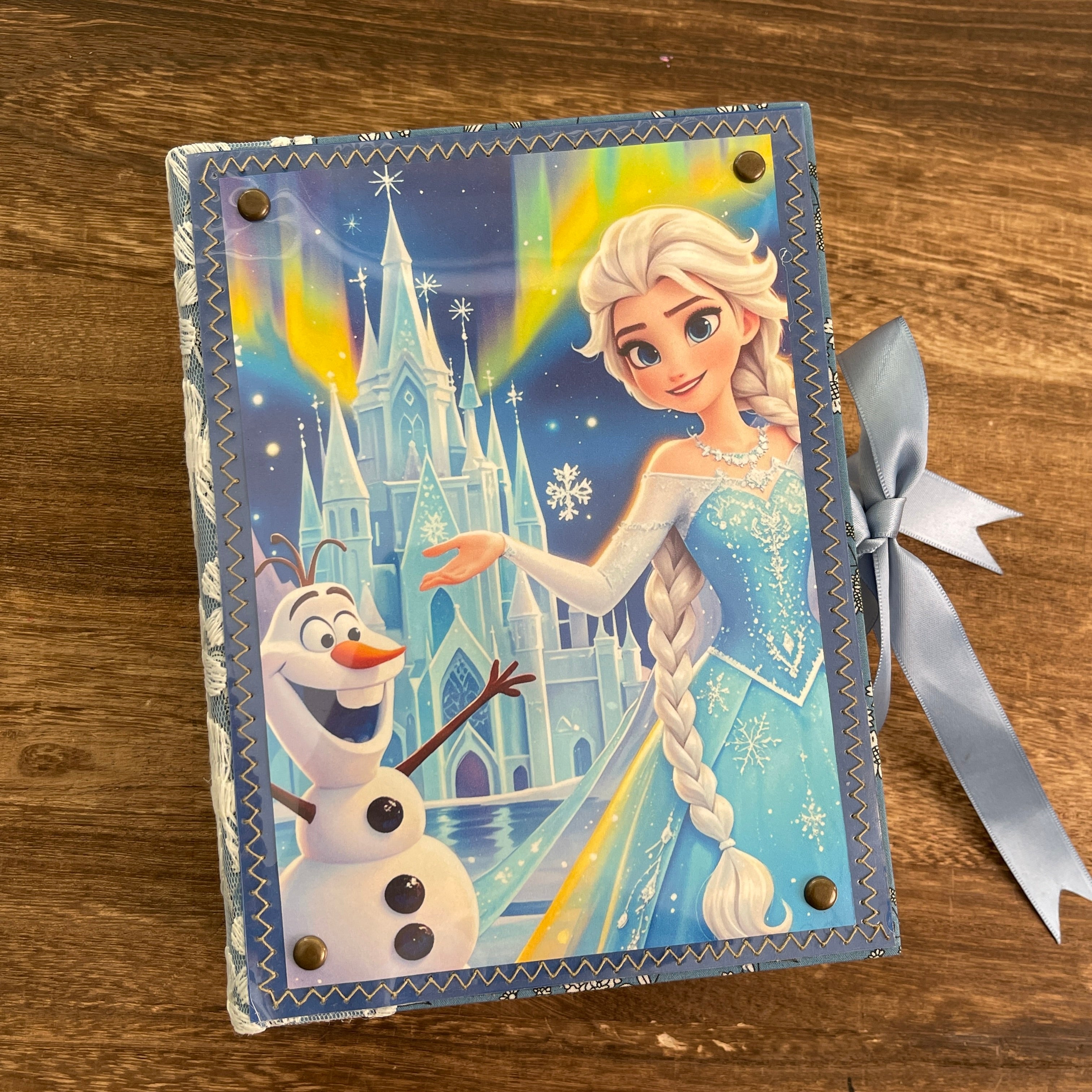 Elsa style handmade book*Inside blank page