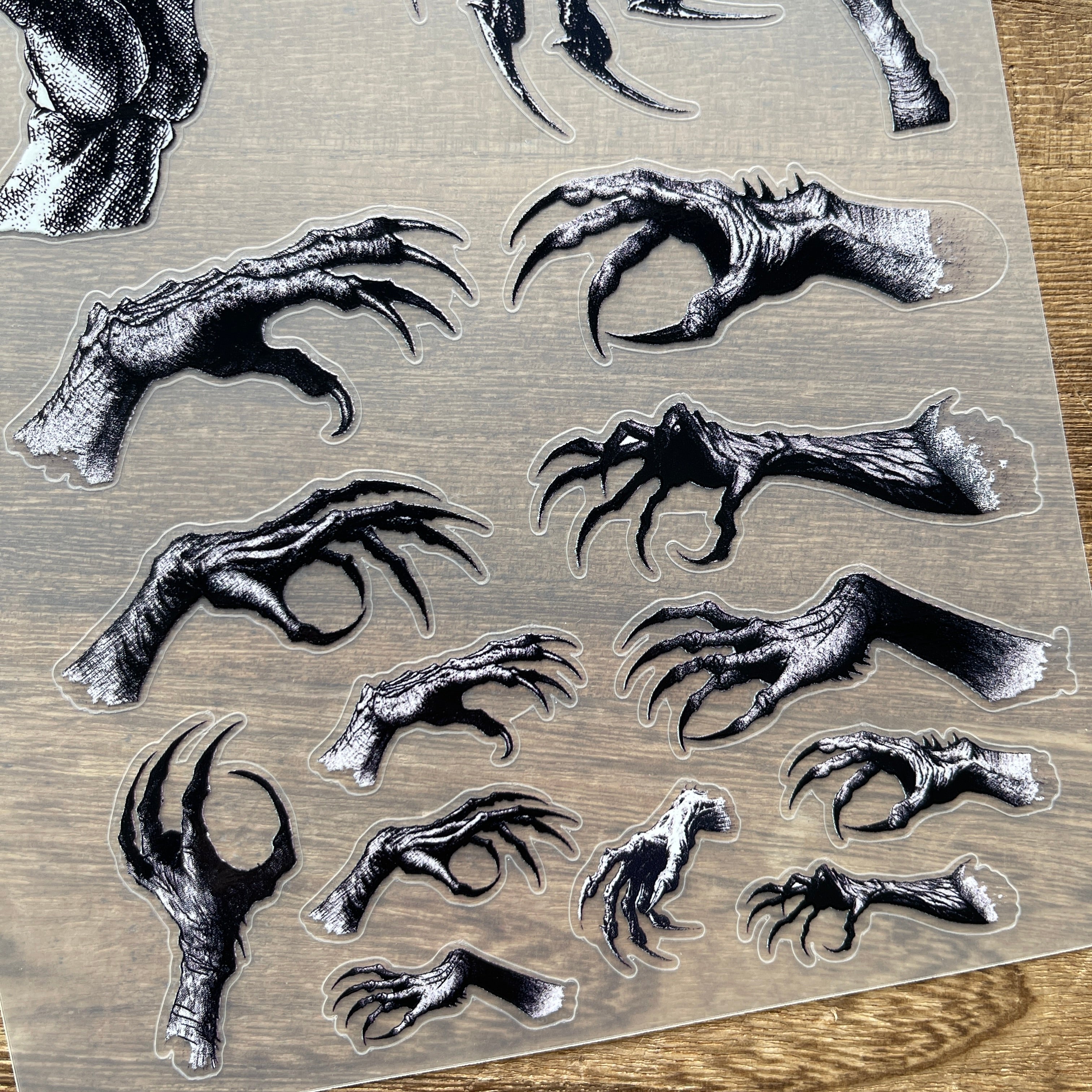 3D Devil's Claw PET Sticker 1 Pcs