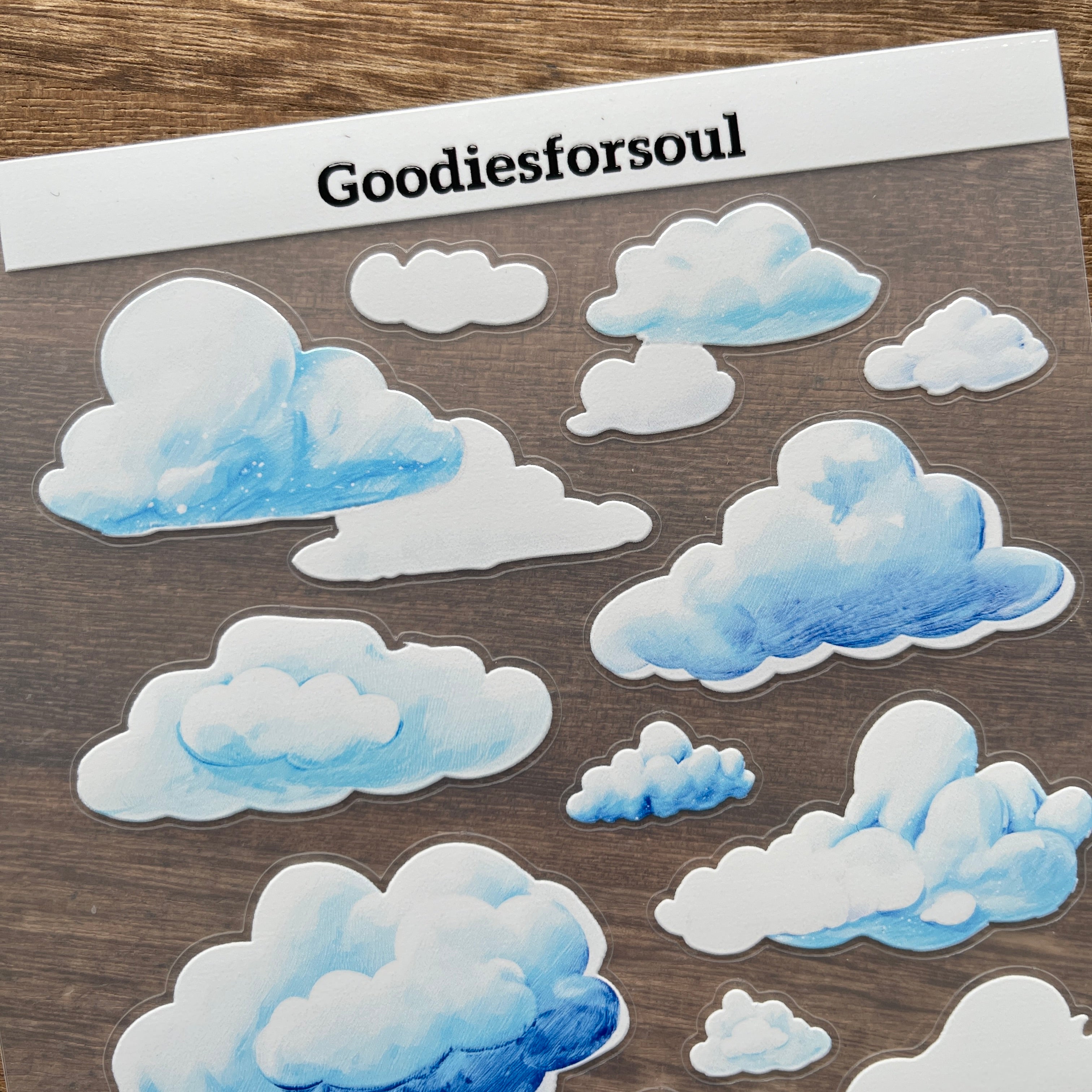3D Cloud PET Sticker 1 Pcs