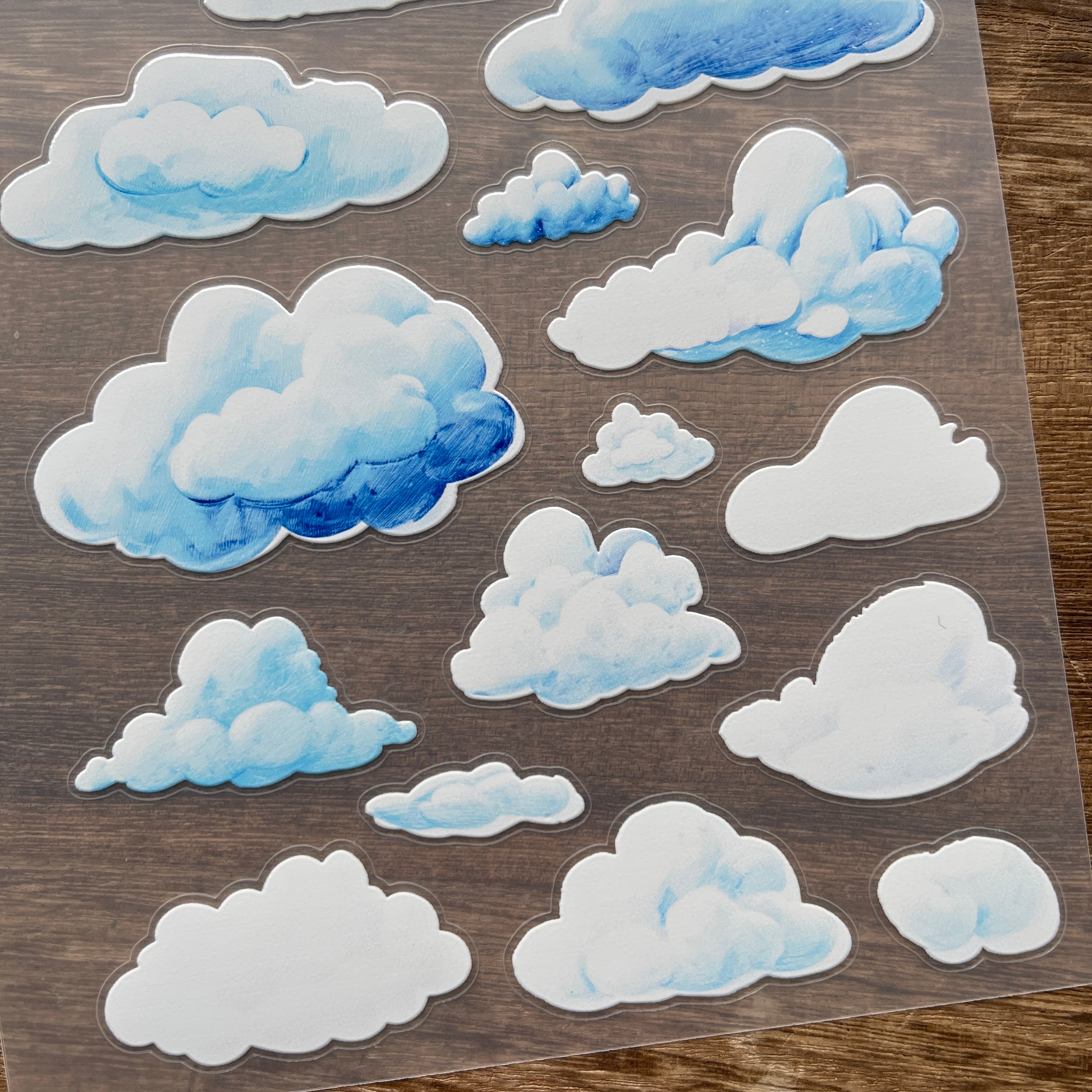 3D Cloud PET Sticker 1 Pcs