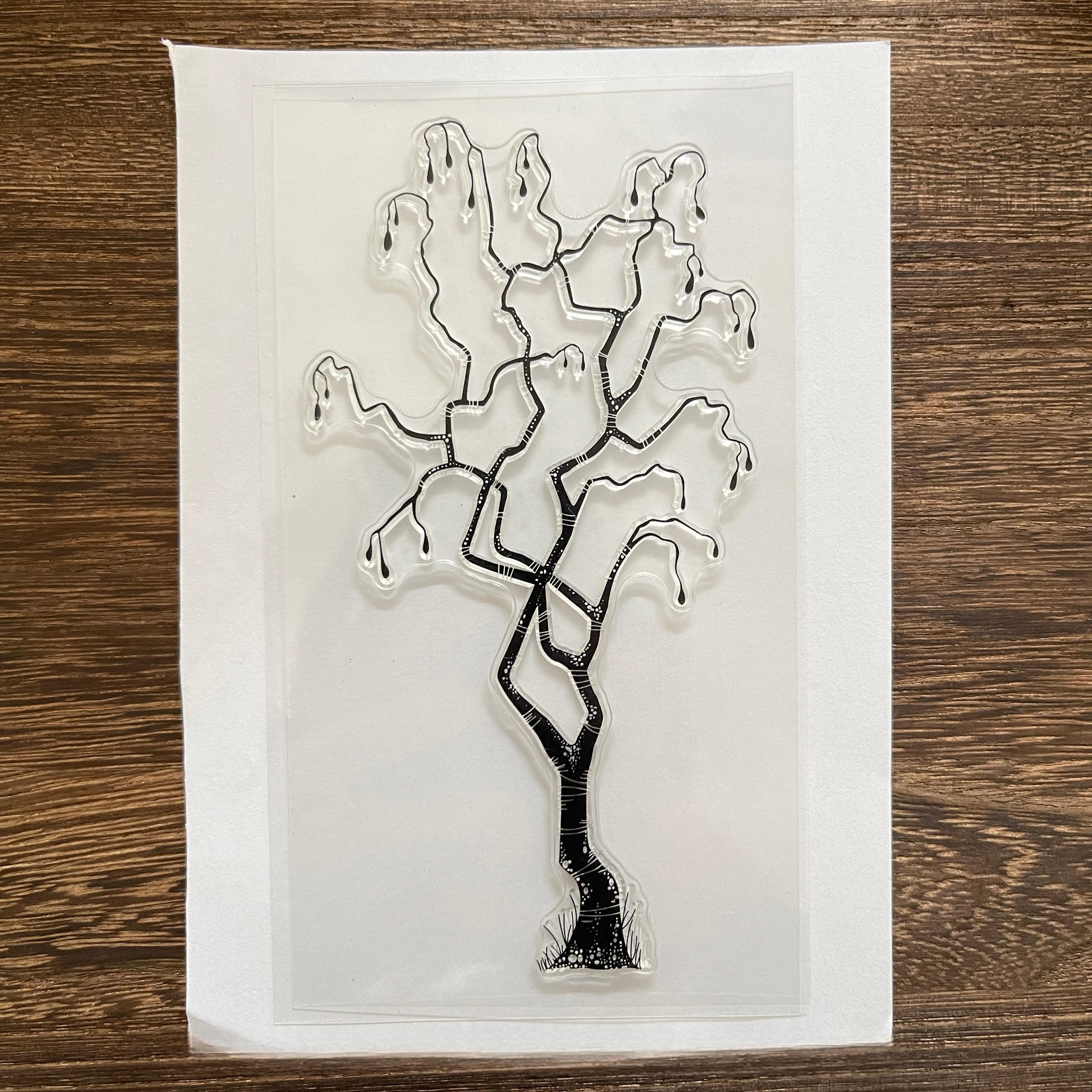 260106 Dead tree Clear Stamp 7.5cm*13cm