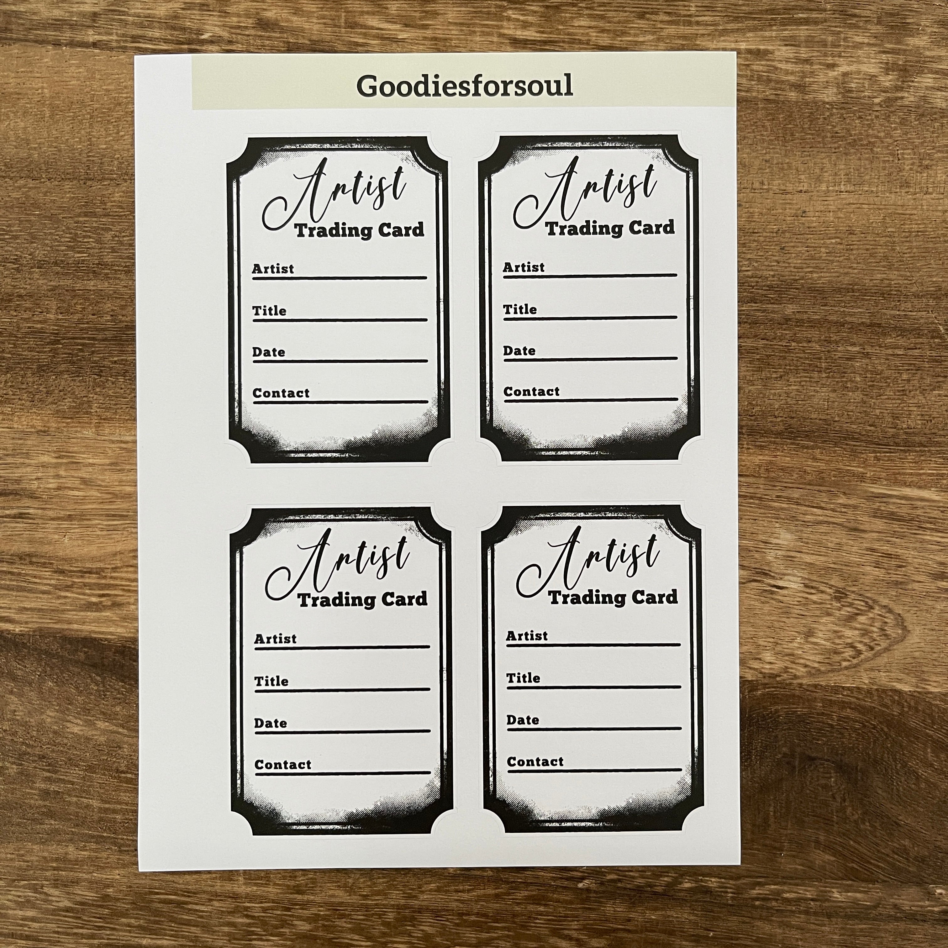 ATC background sticker 1 pcs