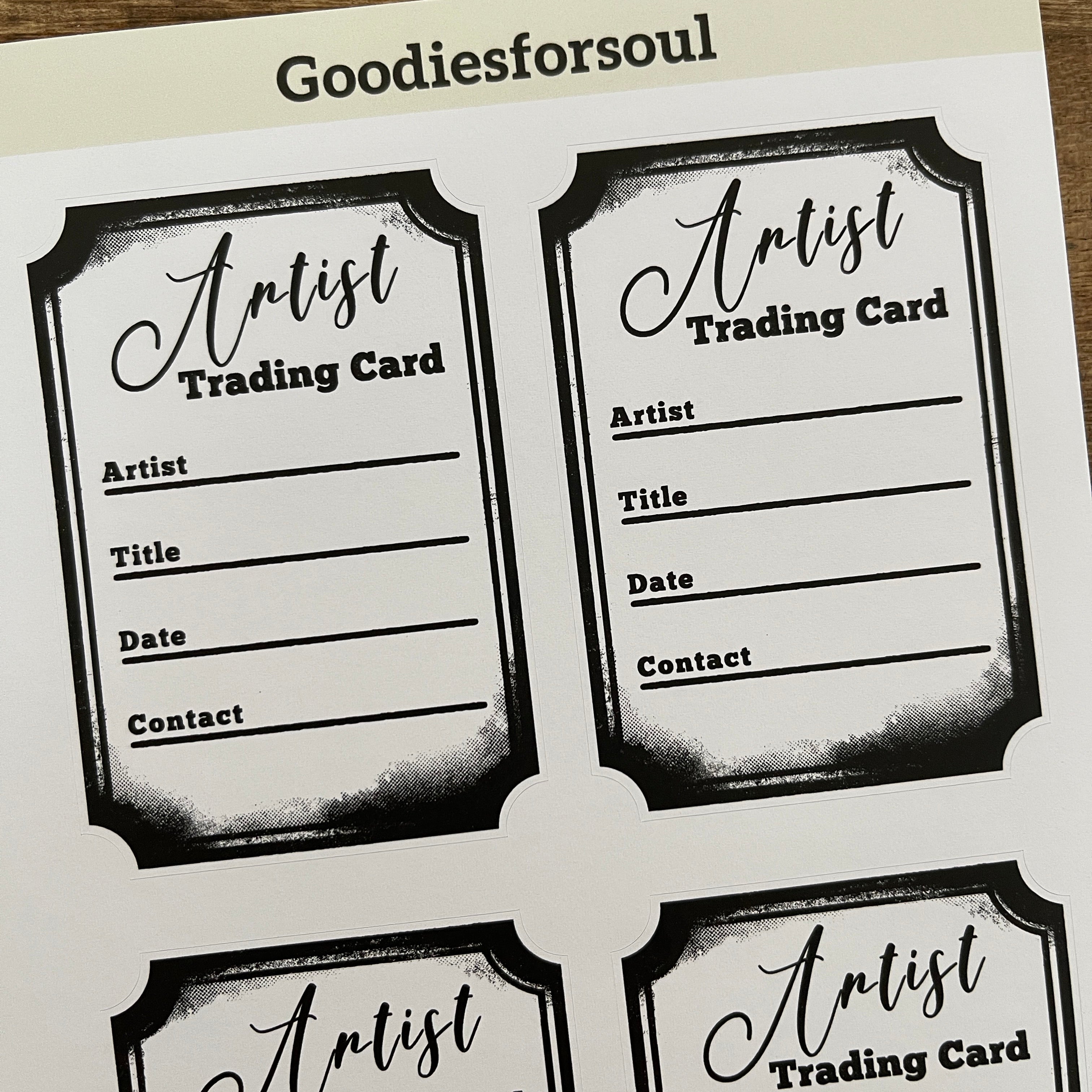 ATC background sticker 1 pcs