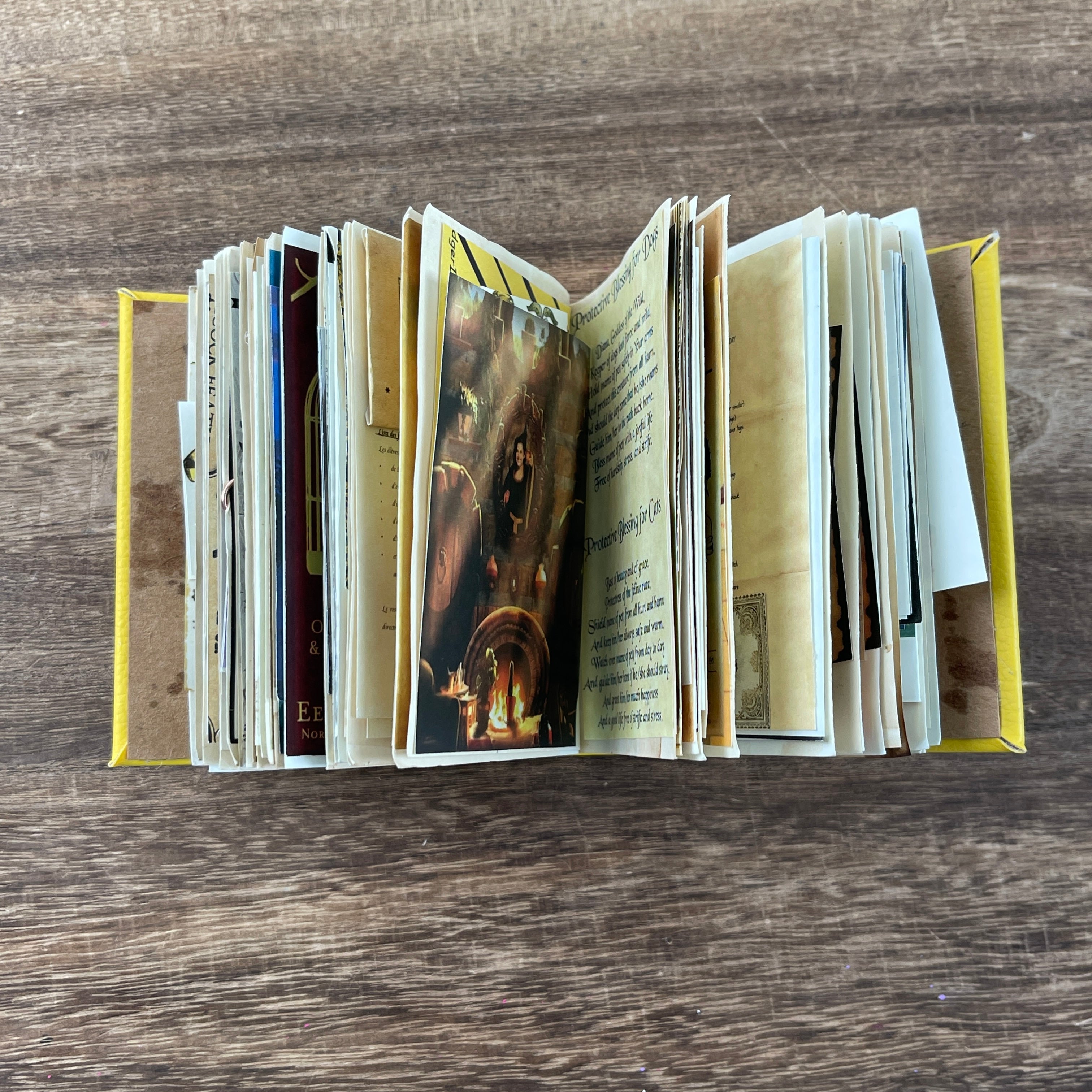 Hufflepuff style handmade book