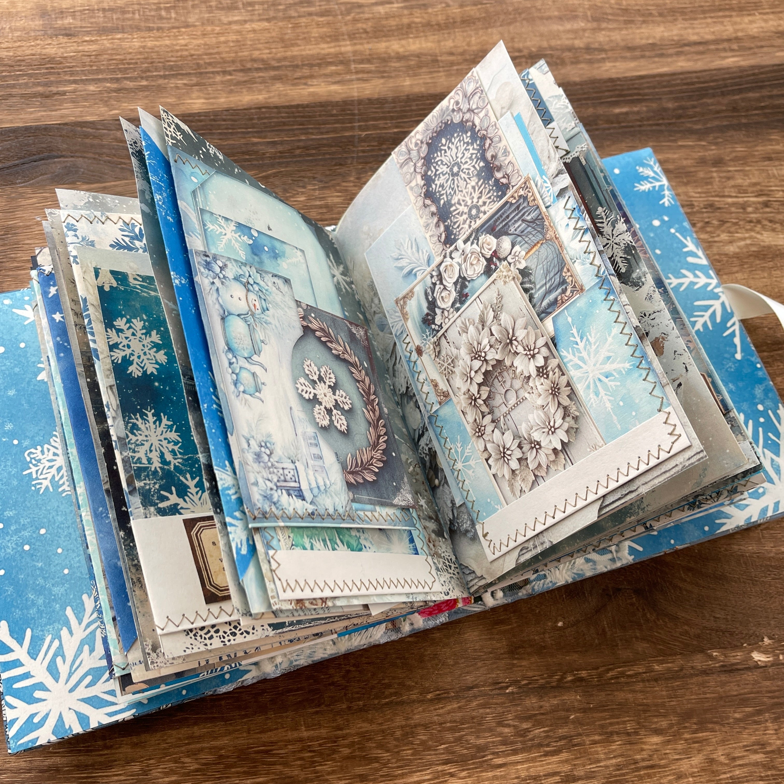 Winter style handmade book