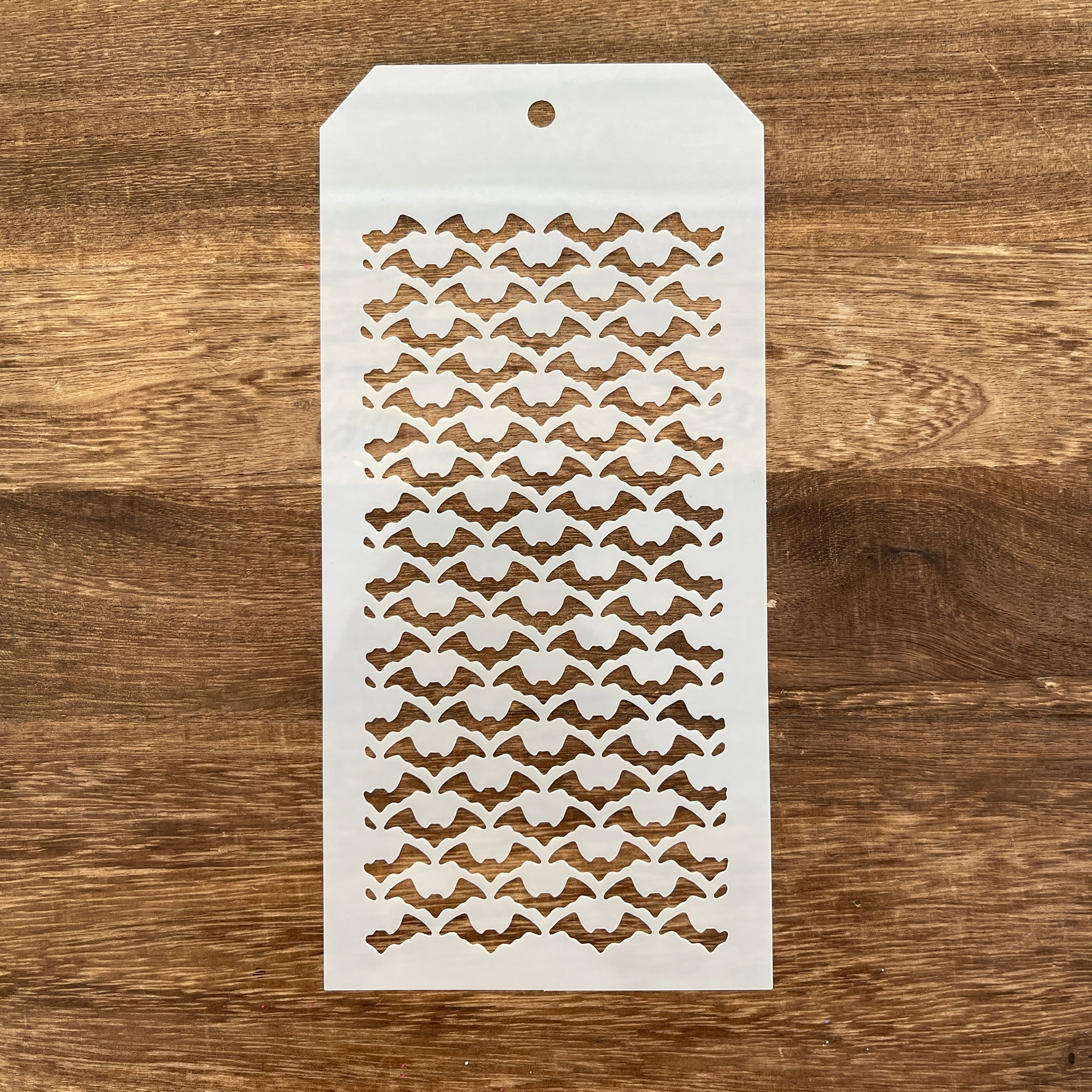 260114 Bat Pattern stencil 10.5CM*21.8CM