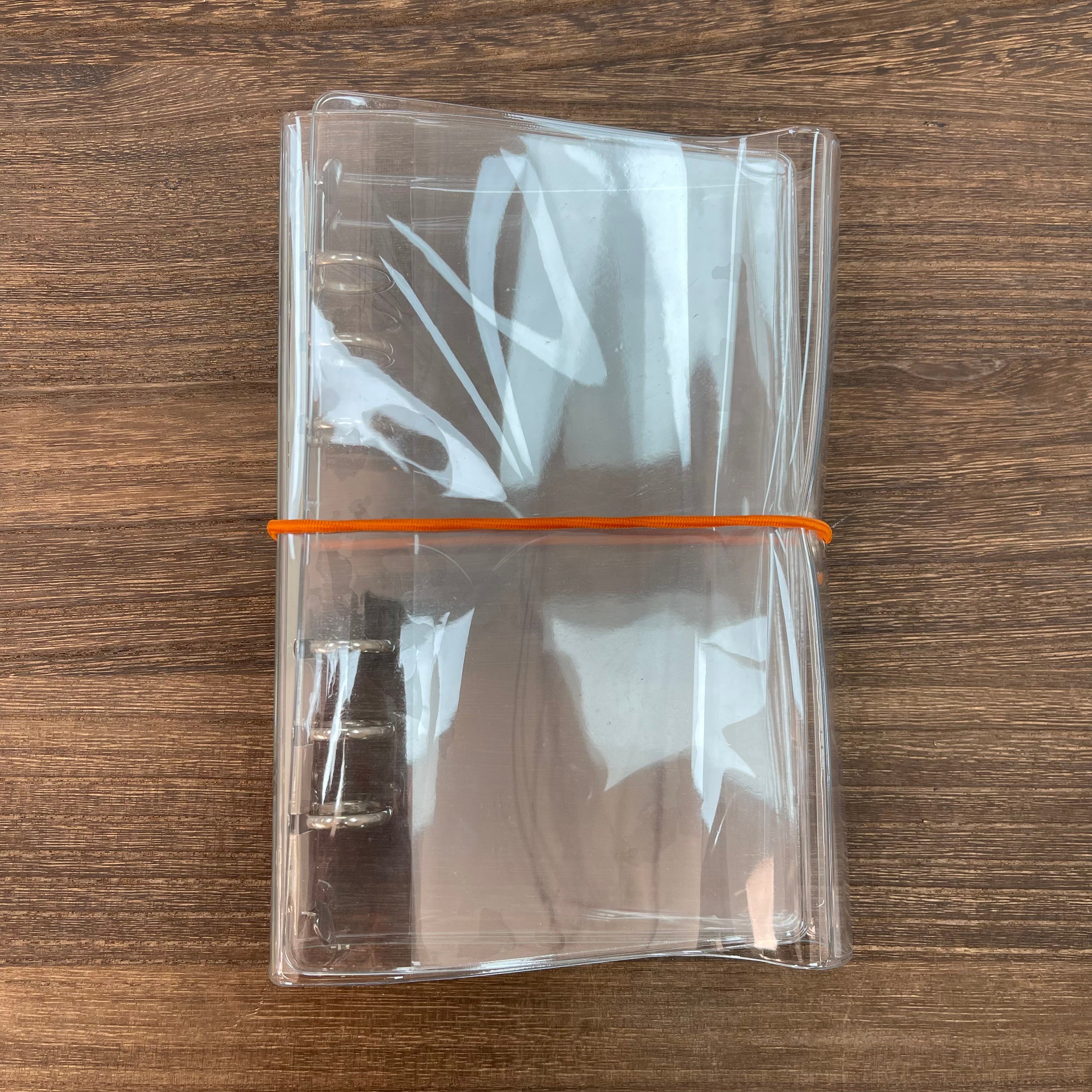 A6 Three-fold clear binder *not contain insert pages