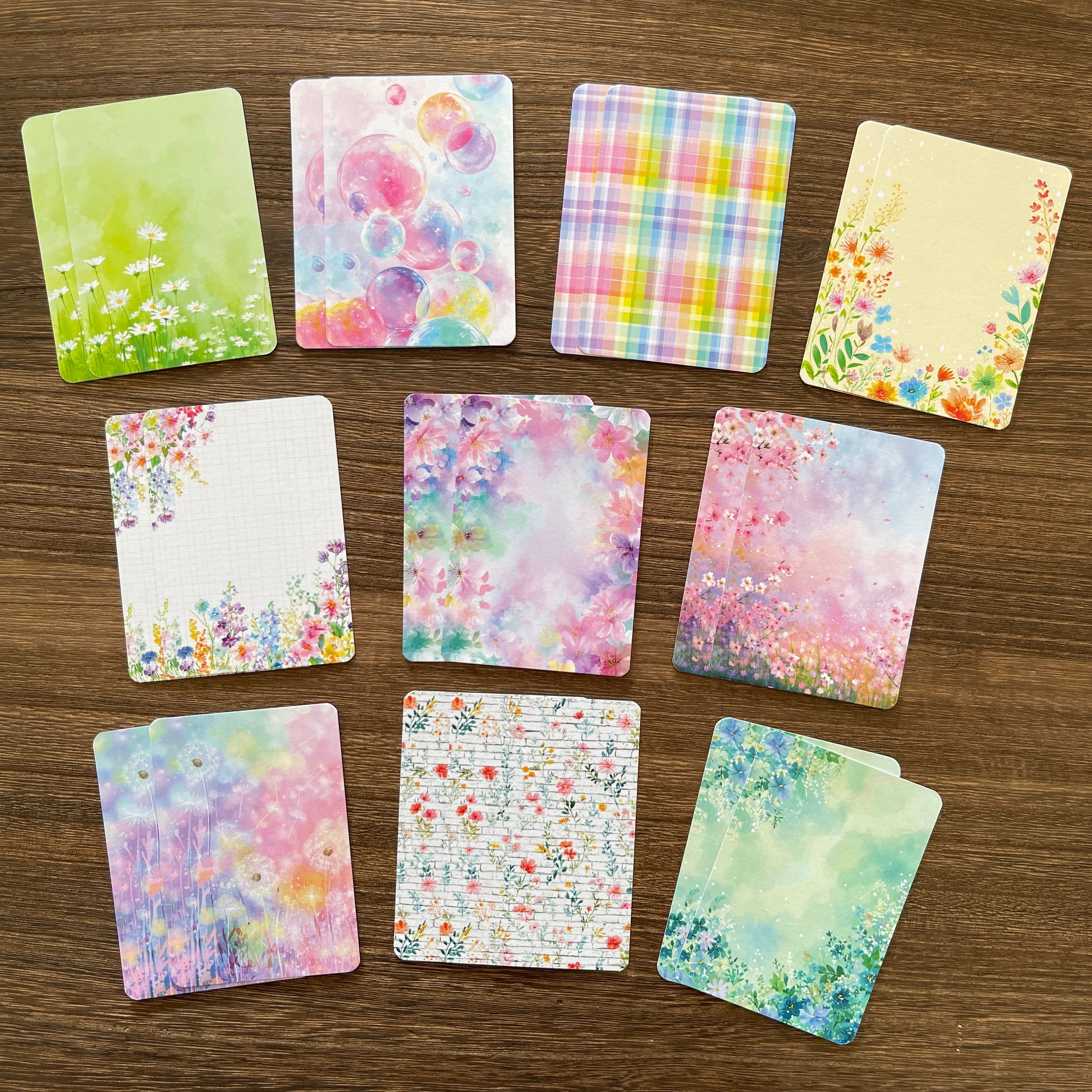 Spring background ATC cards 1 pack 20pcs 2.5*3.5 inch