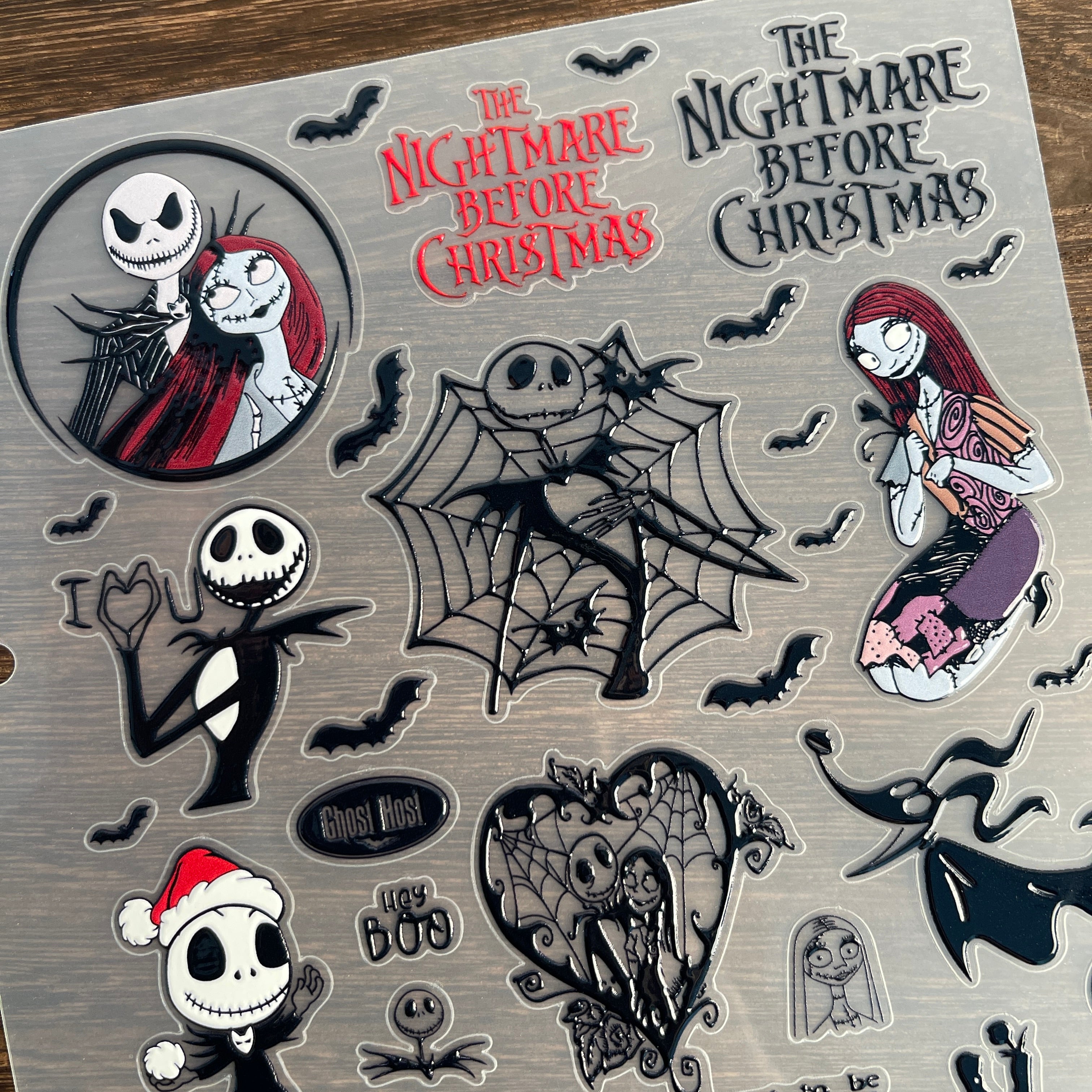 3D The Nightmare Before Christmas PET Sticker 1 Pcs