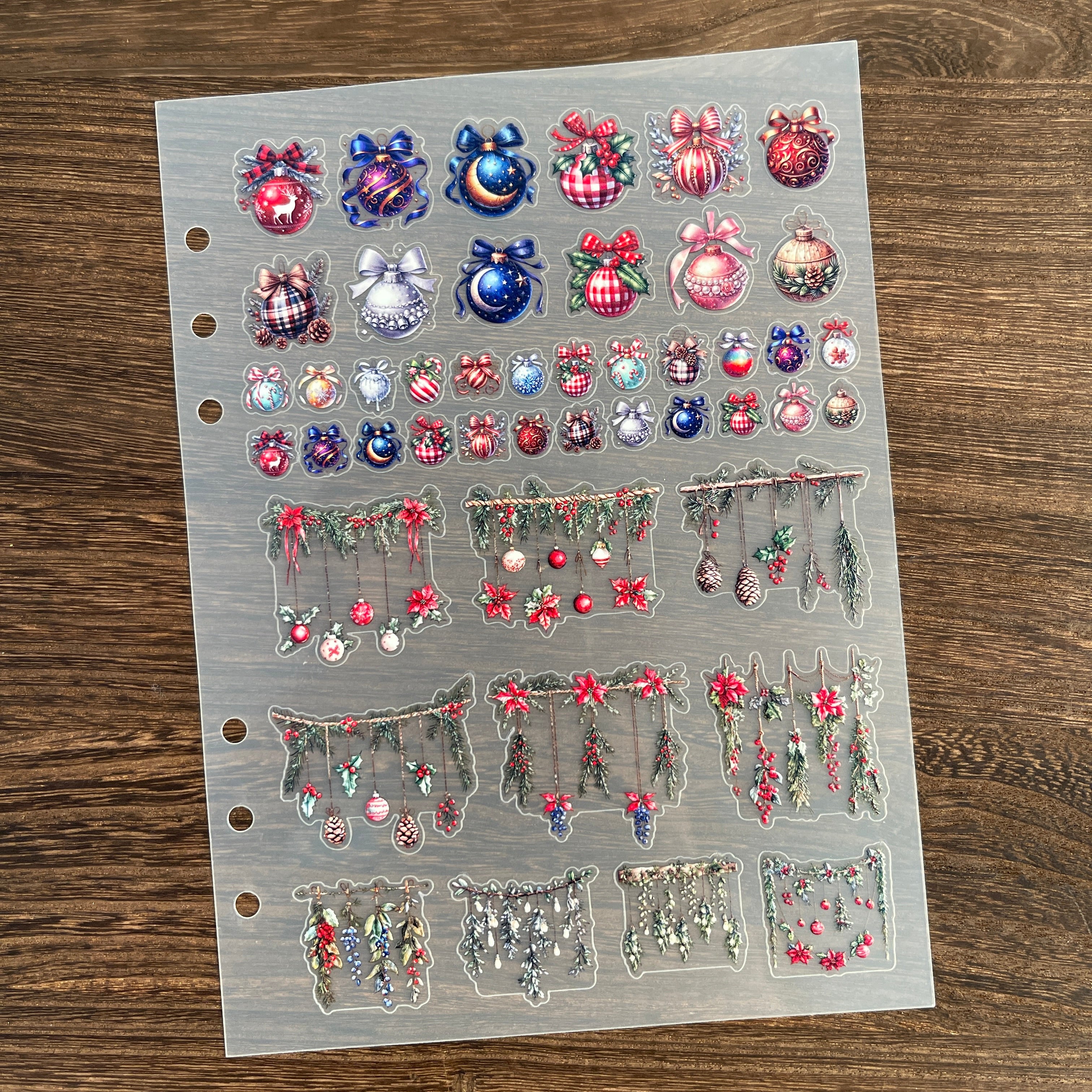 3D Christmas decorations PET Sticker 1 Pcs