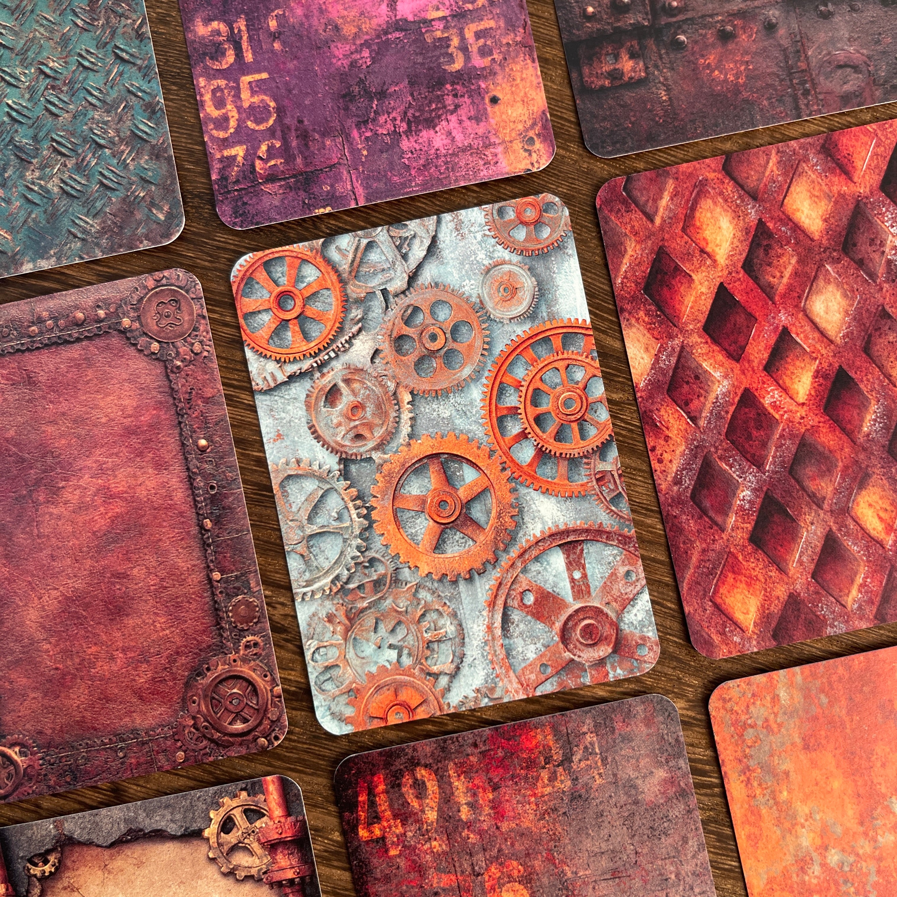 Steampunk background ATC cards 1 pack 20pcs 2.5*3.5 inch