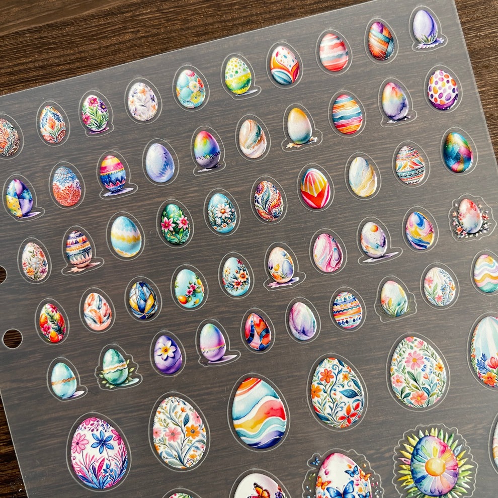 Booking Computer Pay Image 3D Easter Eggs PET Sticker – 1 Pc – Goodiesforsoul