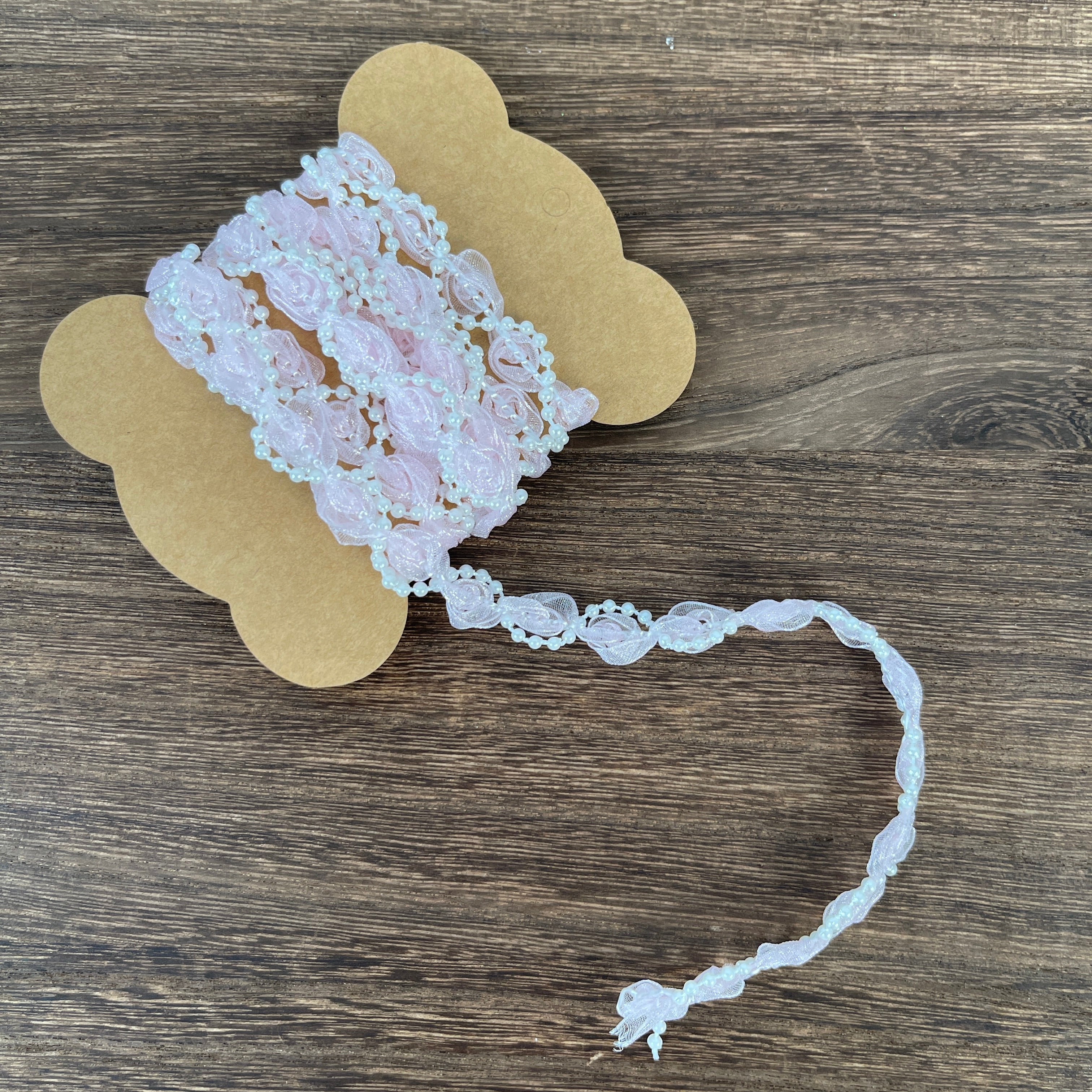 Pearls Lace Ribbon 50cm