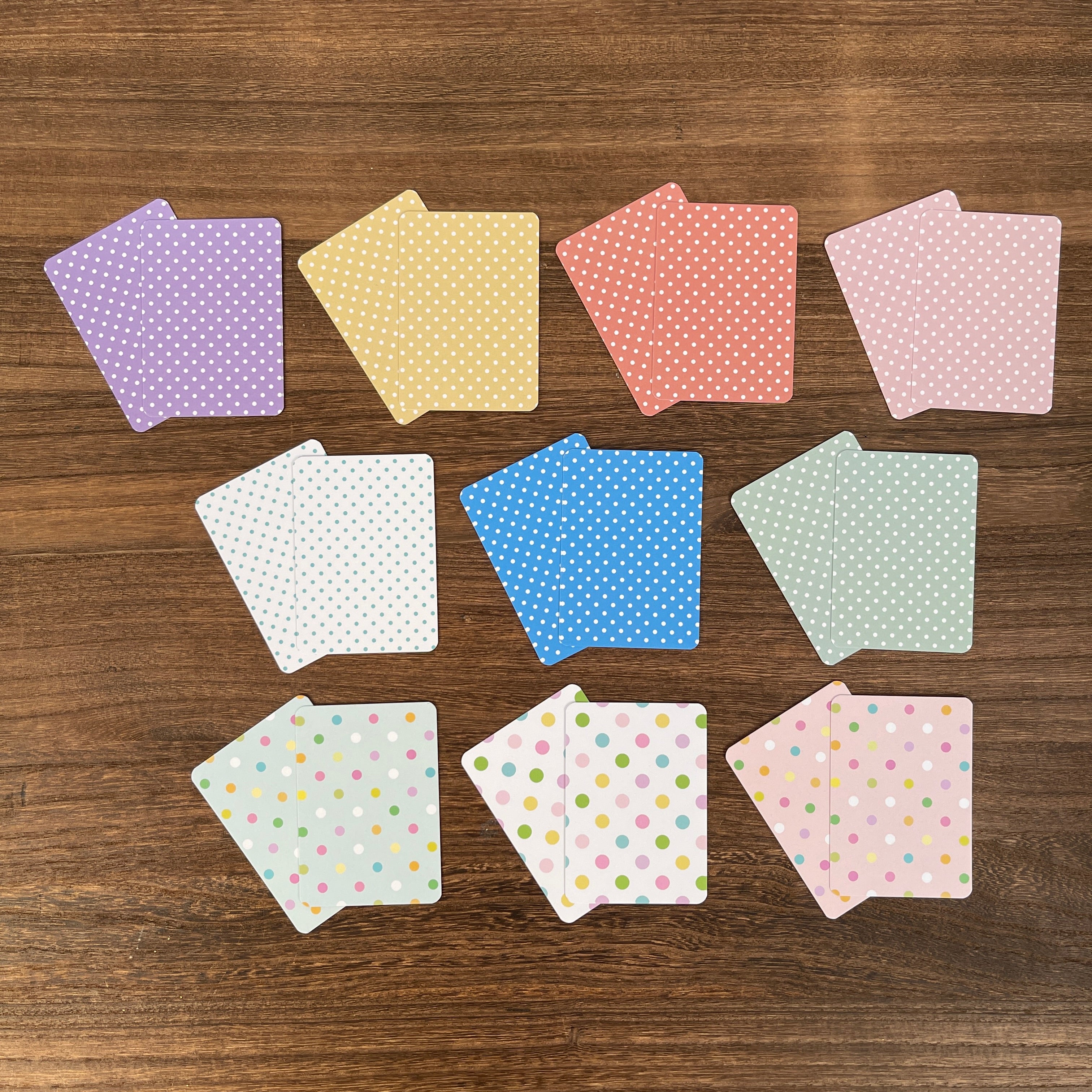 Polka dots background ATC cards 1 pack 20pcs 2.5*3.5 inch