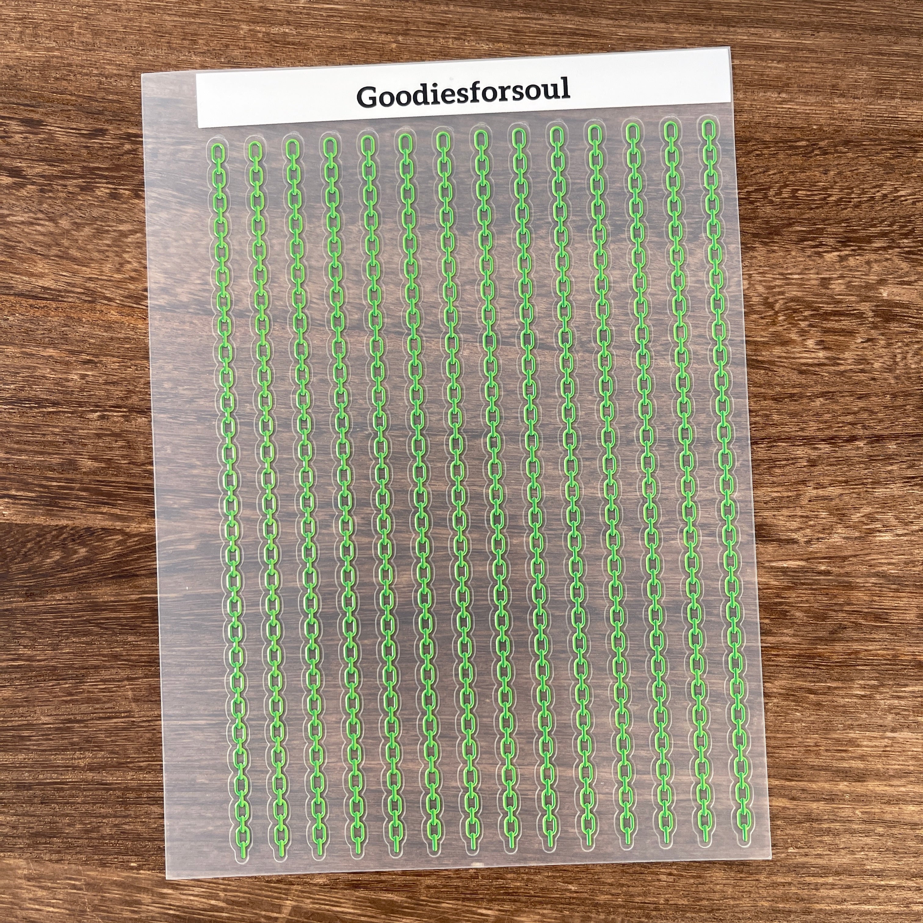 3D Chain sticker 15.5*21 Cm -1Pcs each pack