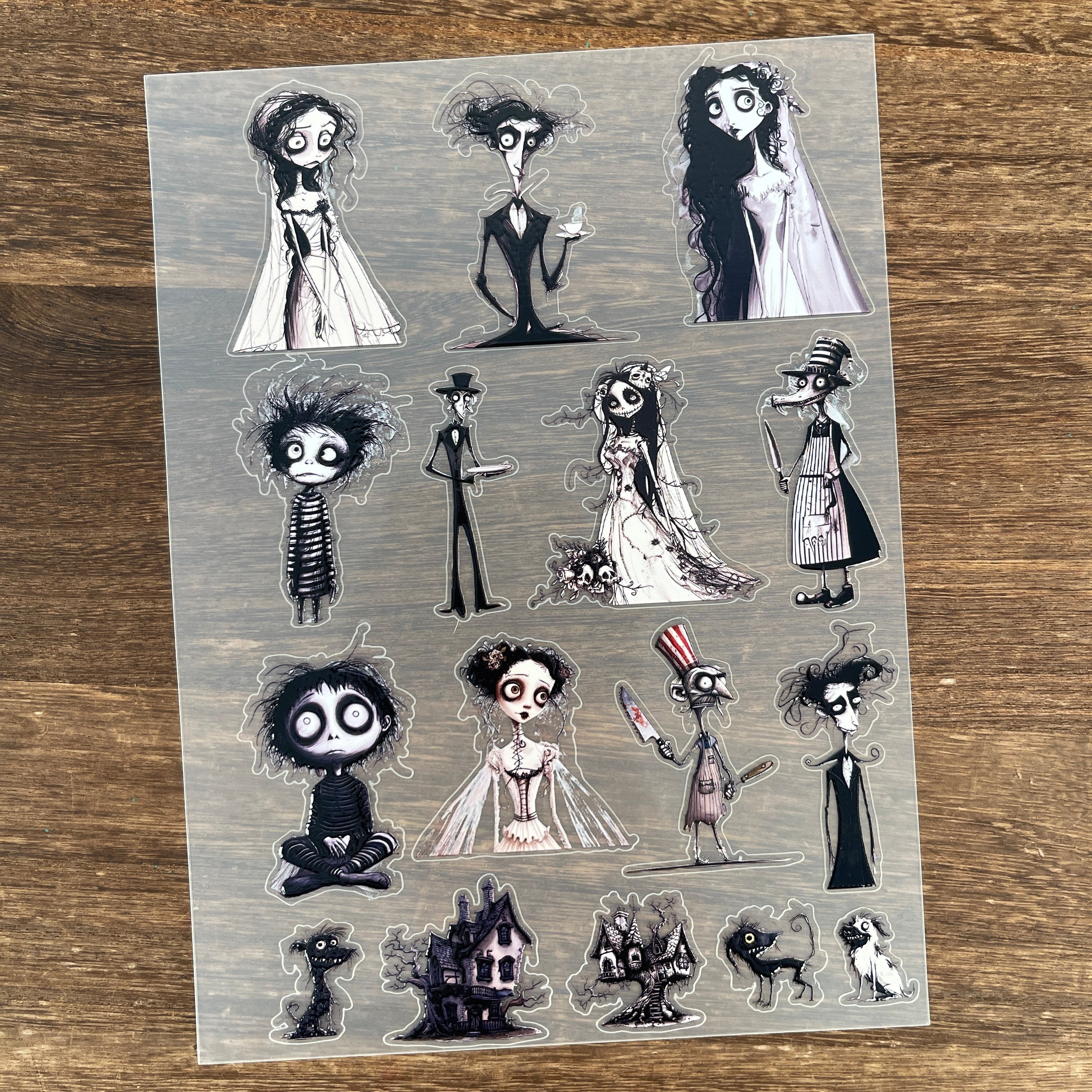 3D The Dark Family PET Sticker 1 Pcs