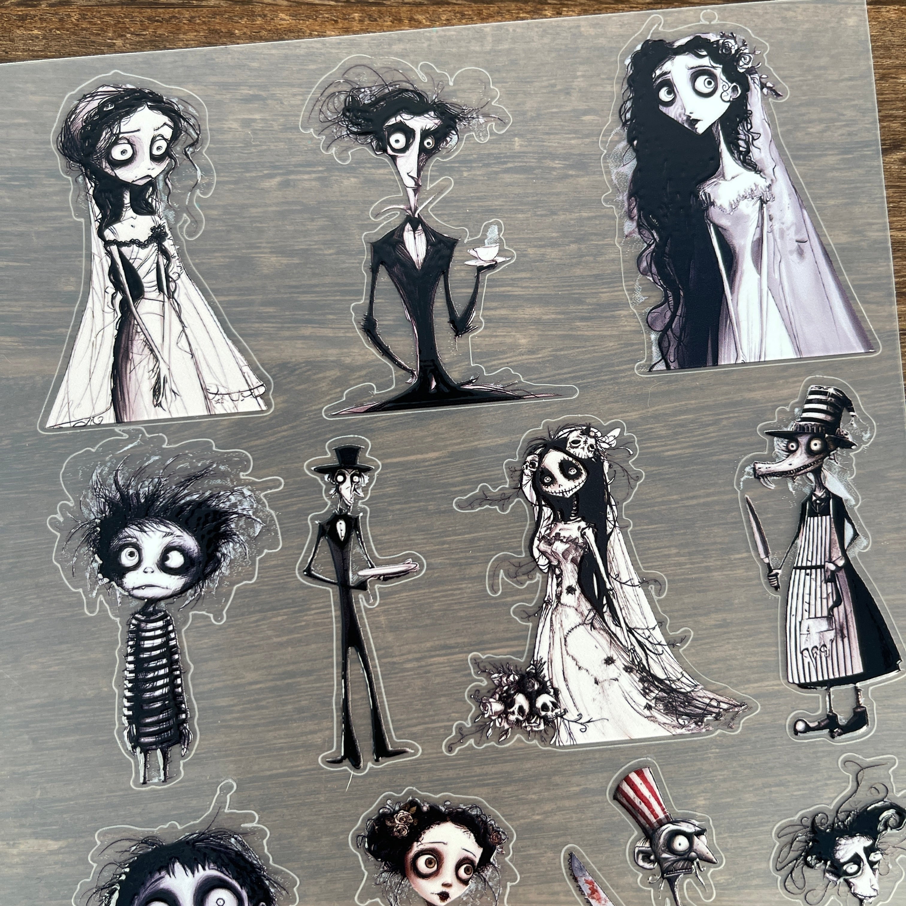 3D The Dark Family PET Sticker 1 Pcs