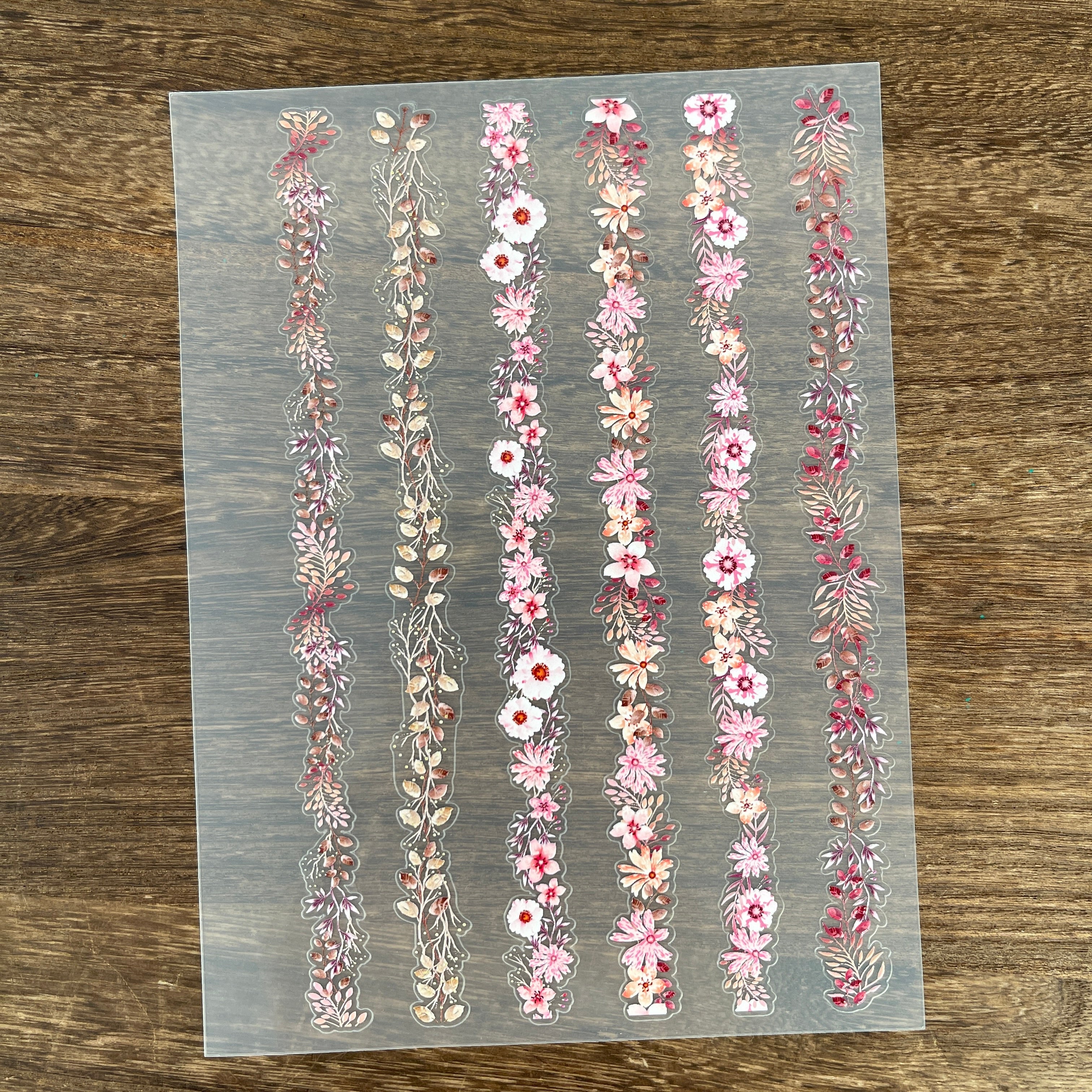 3D Flower border sticker 15.5*21 Cm -1Pcs each pack