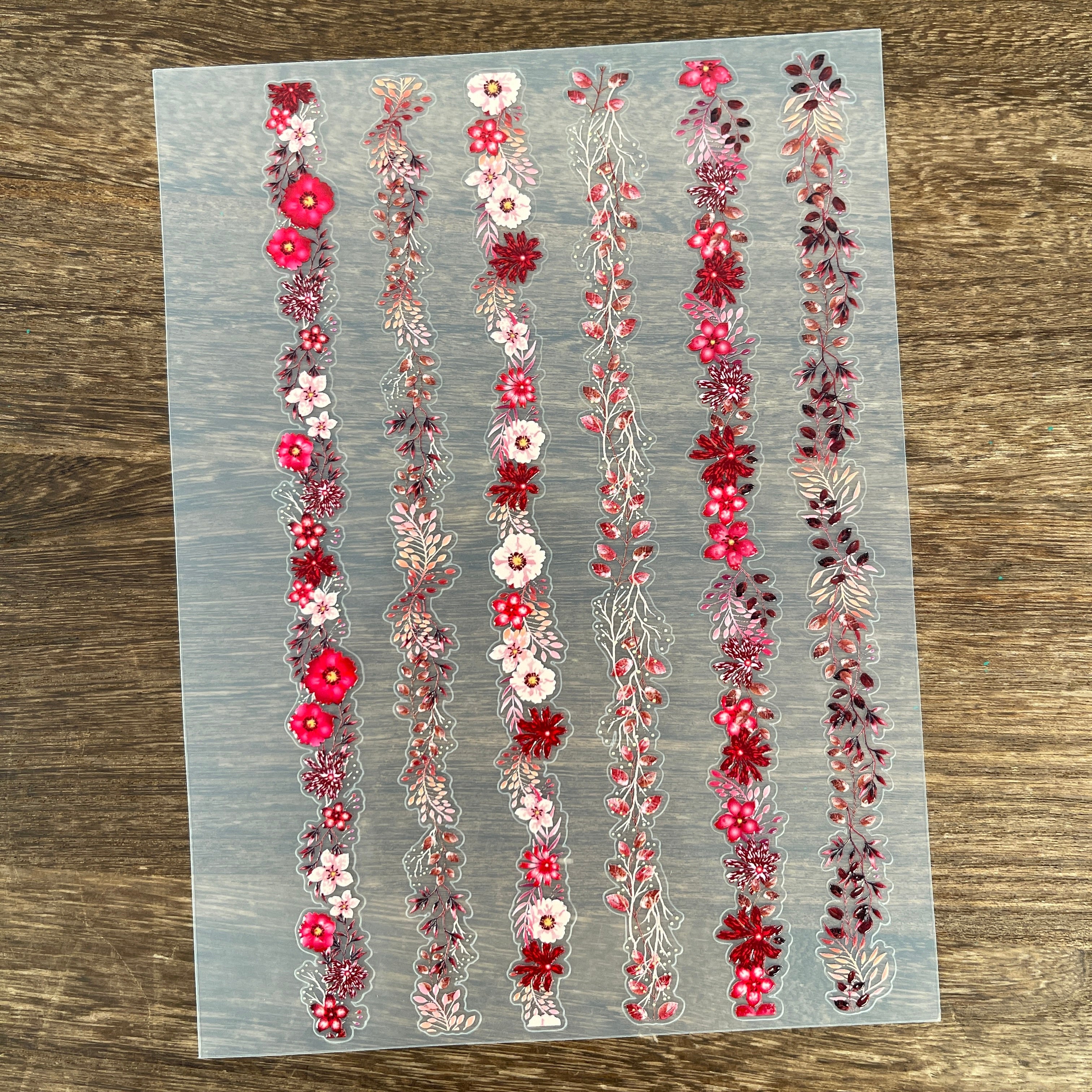 3D Flower border sticker 15.5*21 Cm -1Pcs each pack