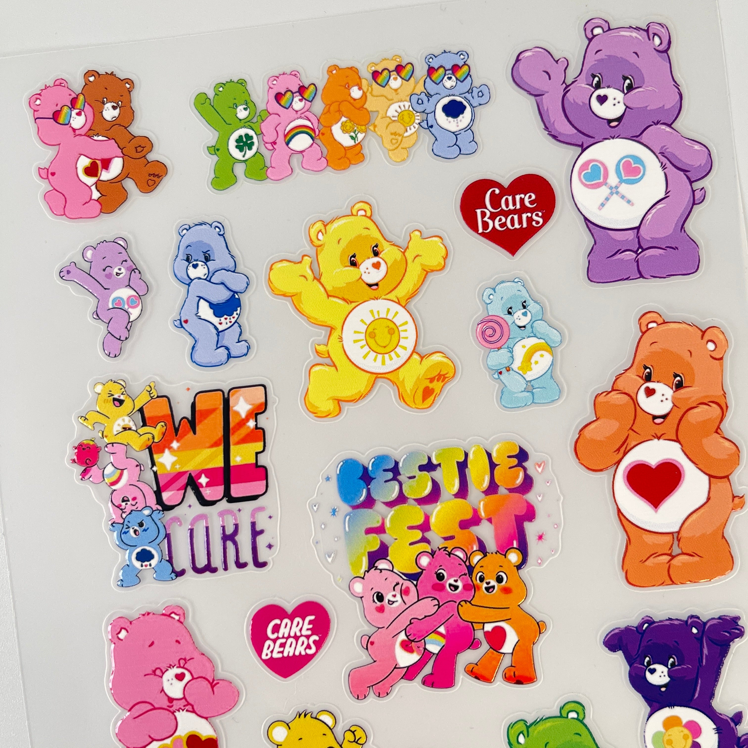 3D Care Bears PET Sticker 1 Pcs