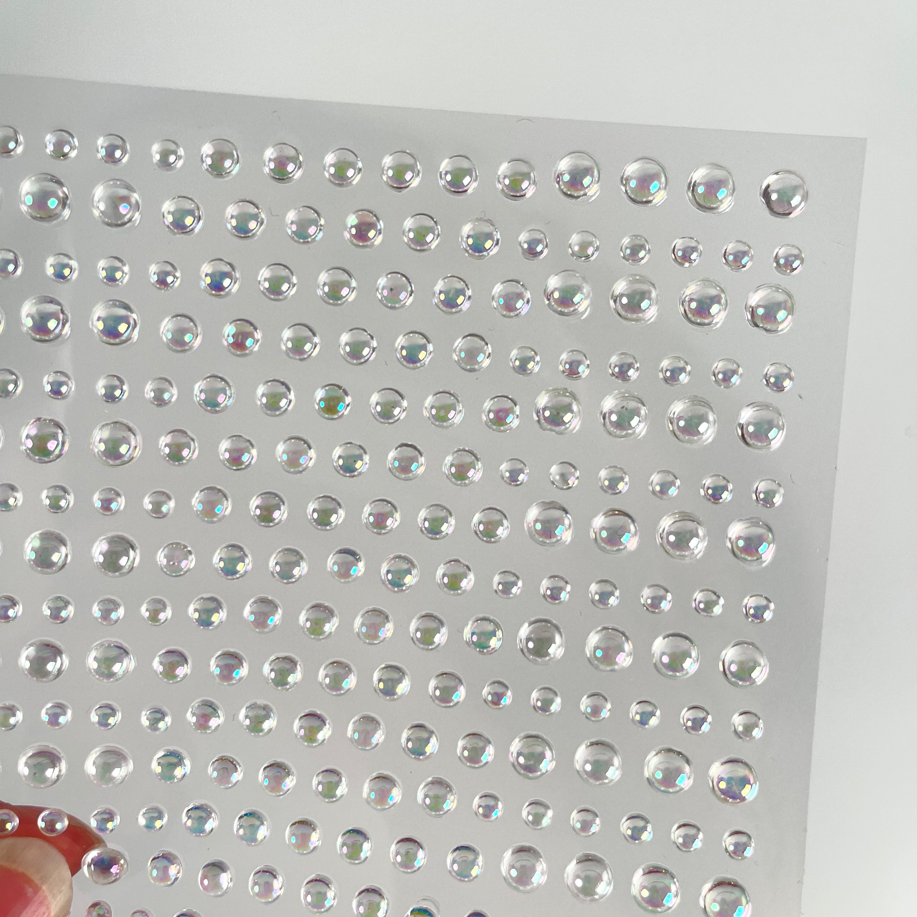 260509 Clear Rhinestone / Dome Stickers (4/5/6MM) 272pcs
