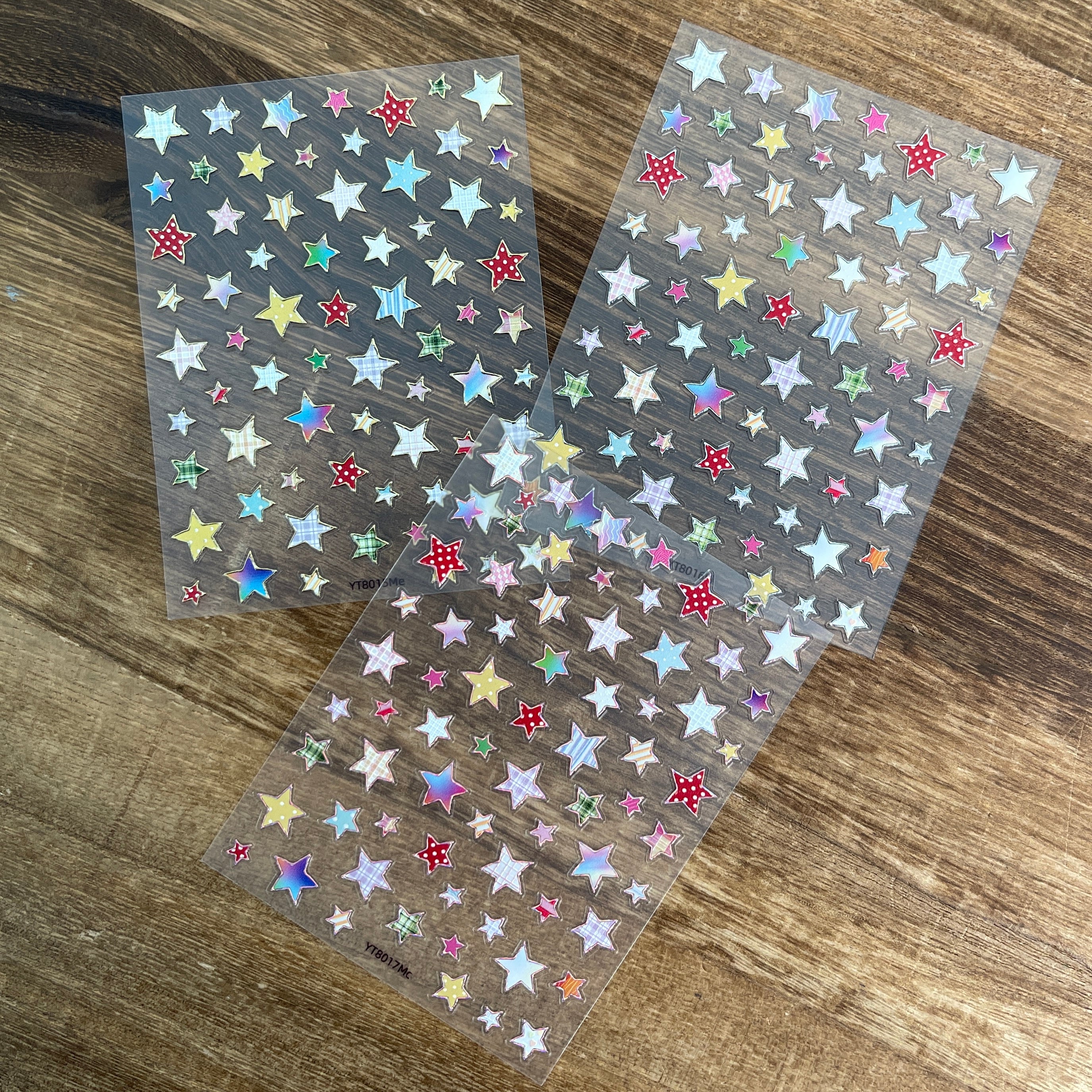 M299- Dopamine Colorful Five-pointed Stars Mini sticker 1 Pcs