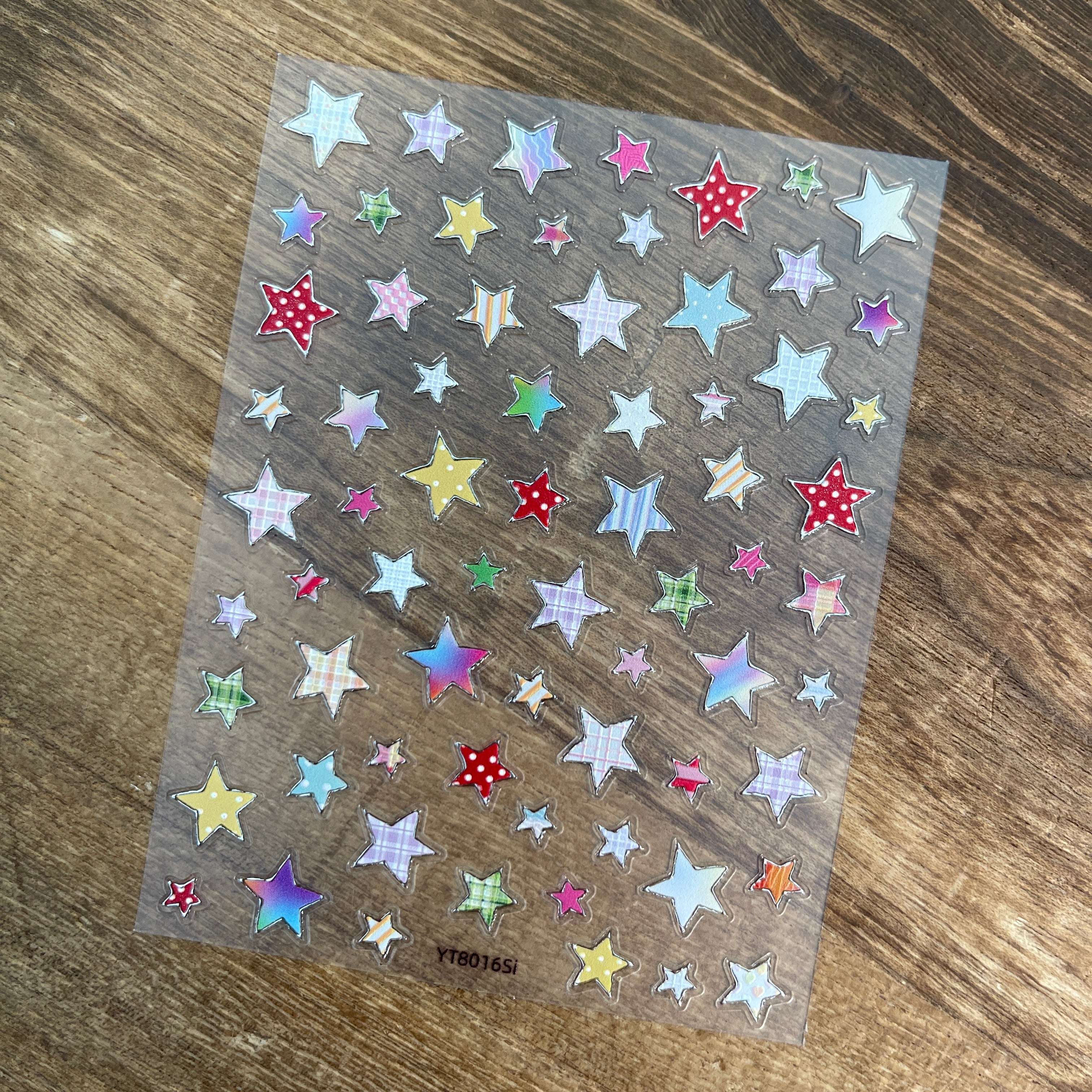 M299- Dopamine Colorful Five-pointed Stars Mini sticker 1 Pcs