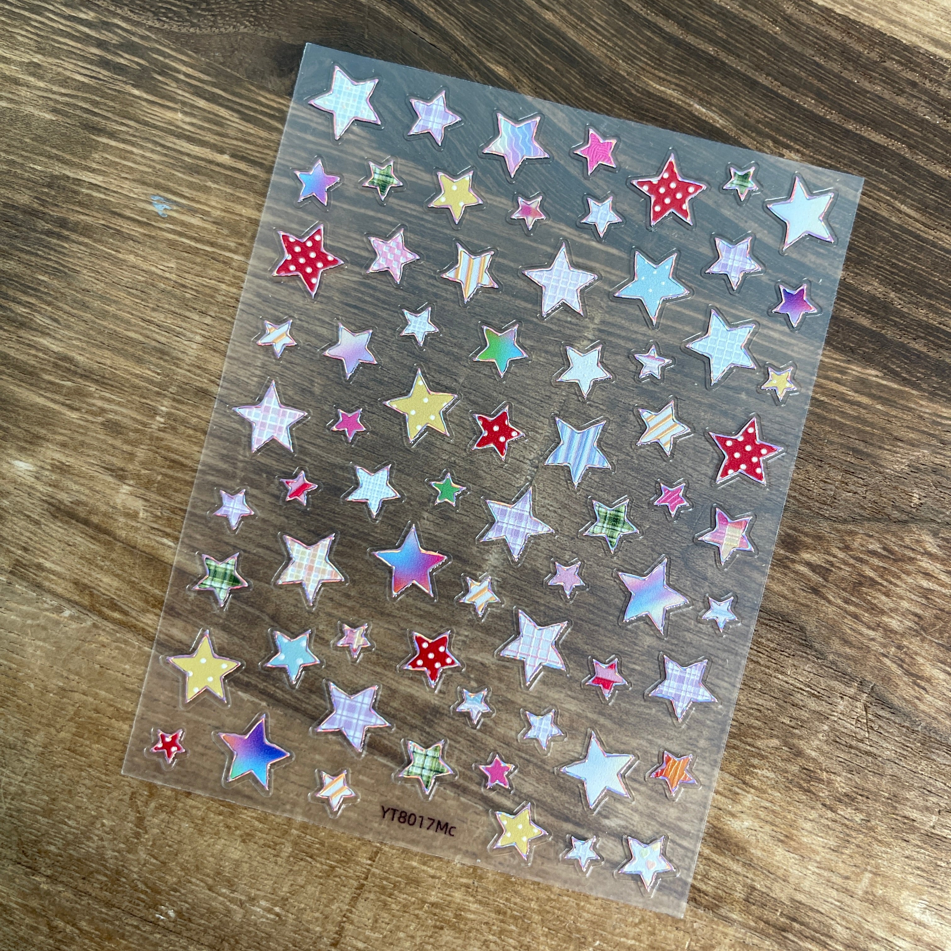 M299- Dopamine Colorful Five-pointed Stars Mini sticker 1 Pcs