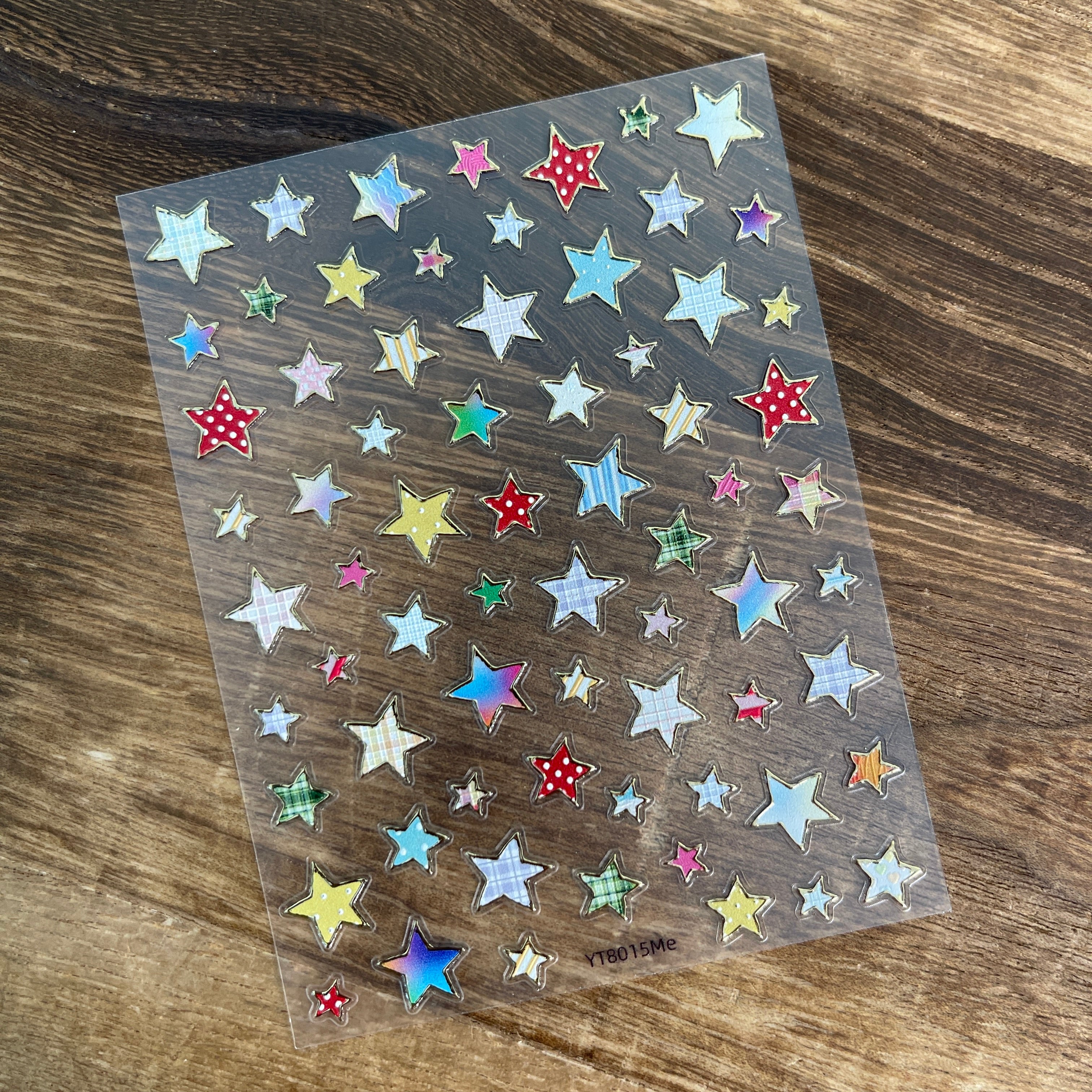 M299- Dopamine Colorful Five-pointed Stars Mini sticker 1 Pcs
