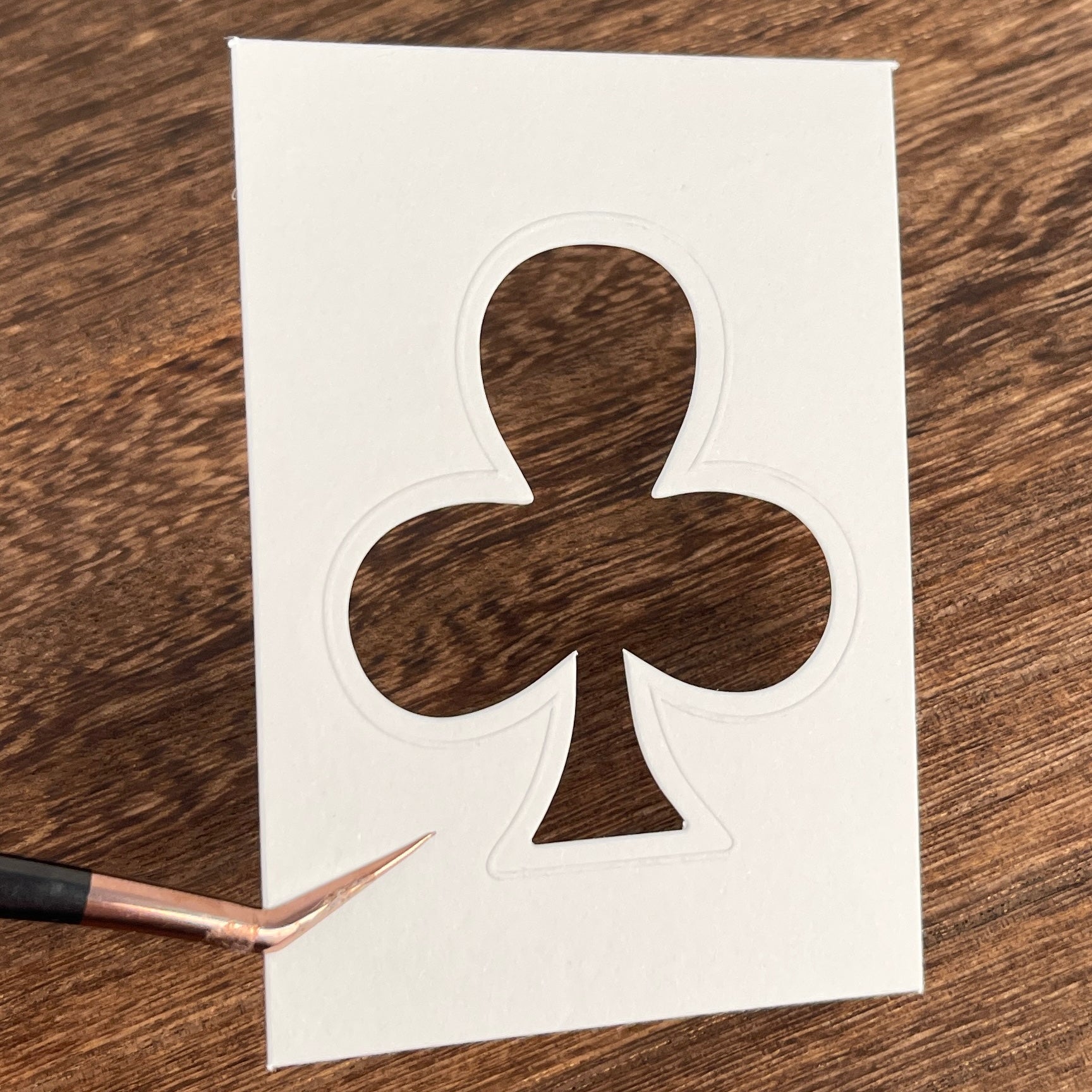 Die-cut embossed ATC Cards (Spades/ Hearts/  Clubs/  Diamonds) 10pcs per pack
