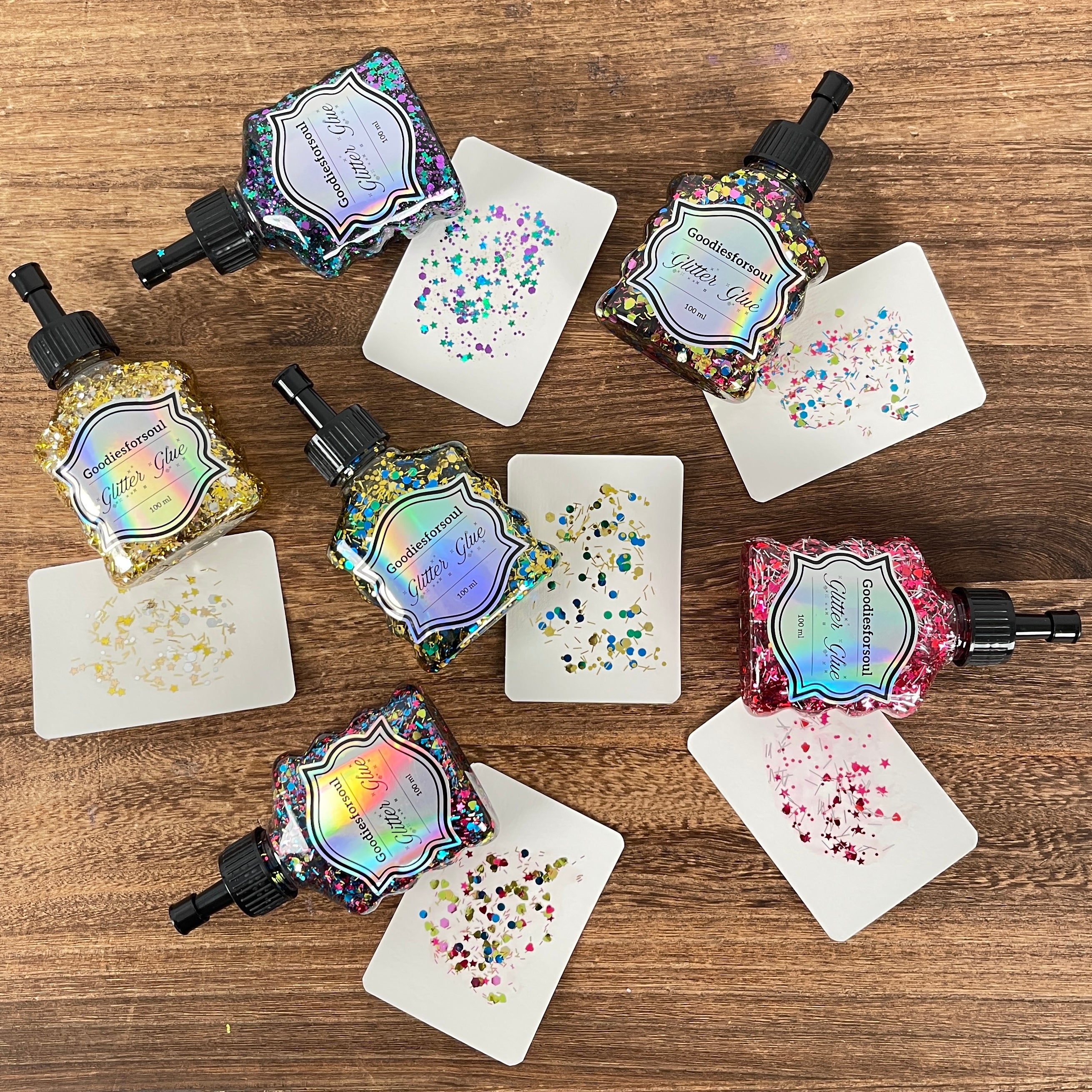 Glitter Glue 100ml Bottles