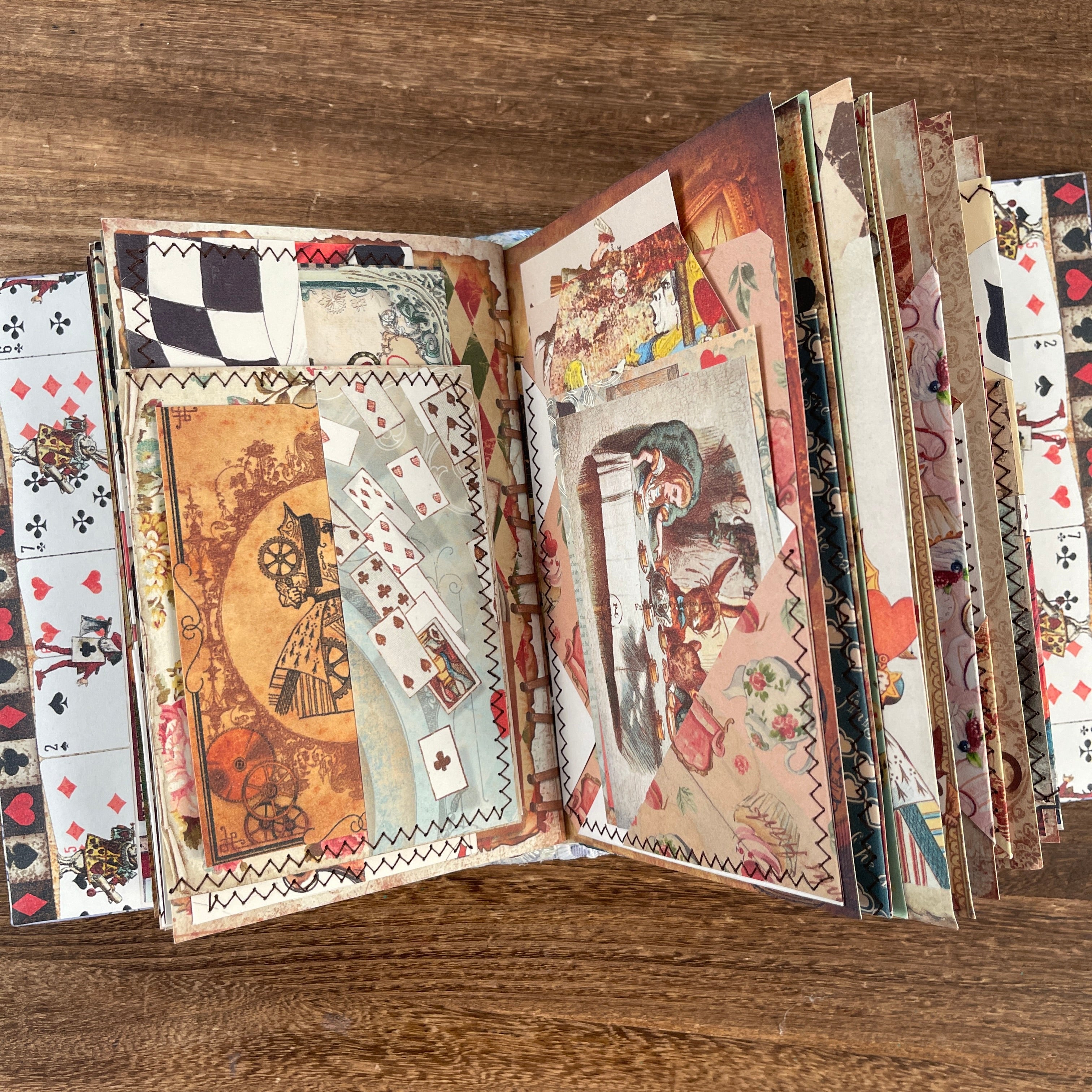 Alice in Wonderland handmade journal