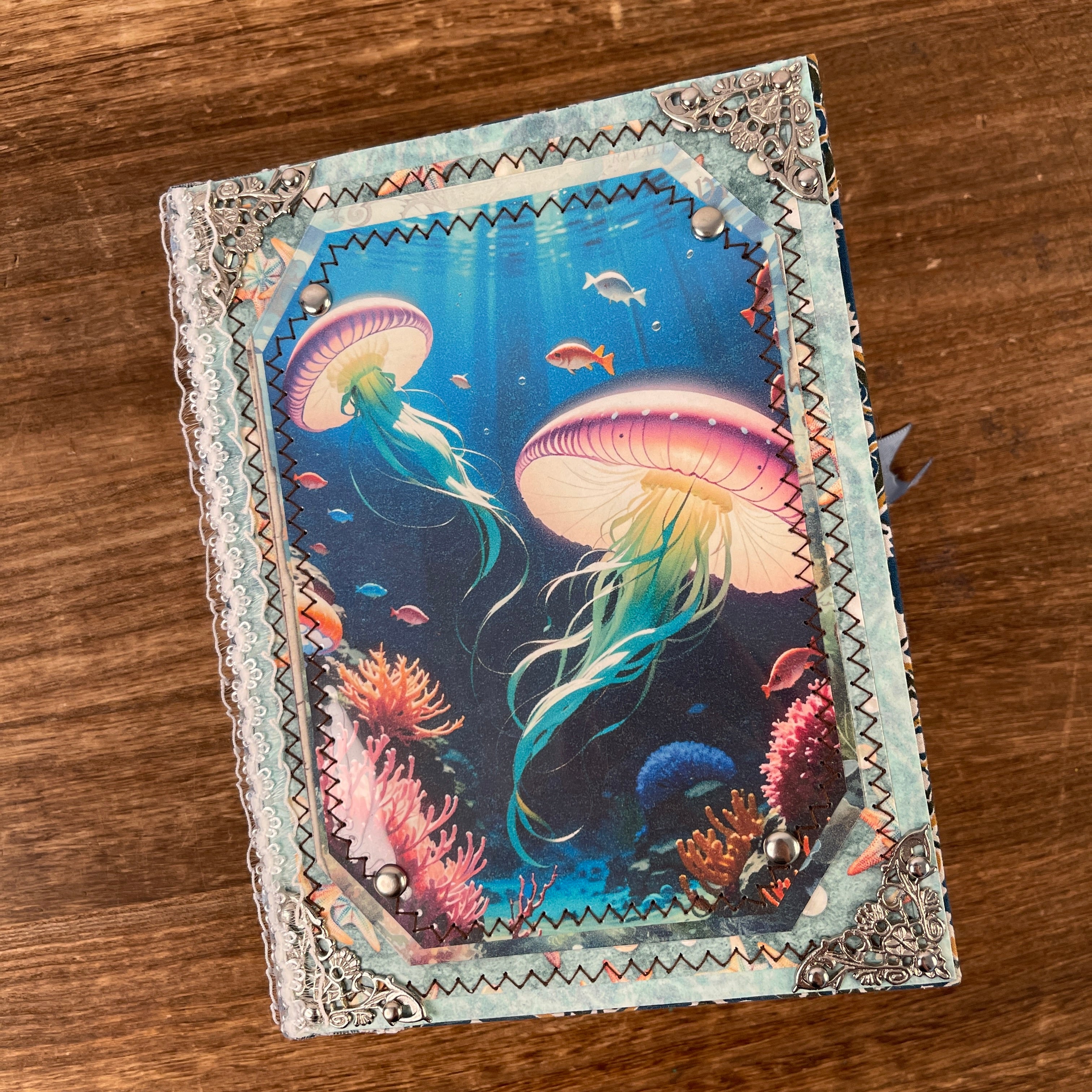 Marine Life handmade journal