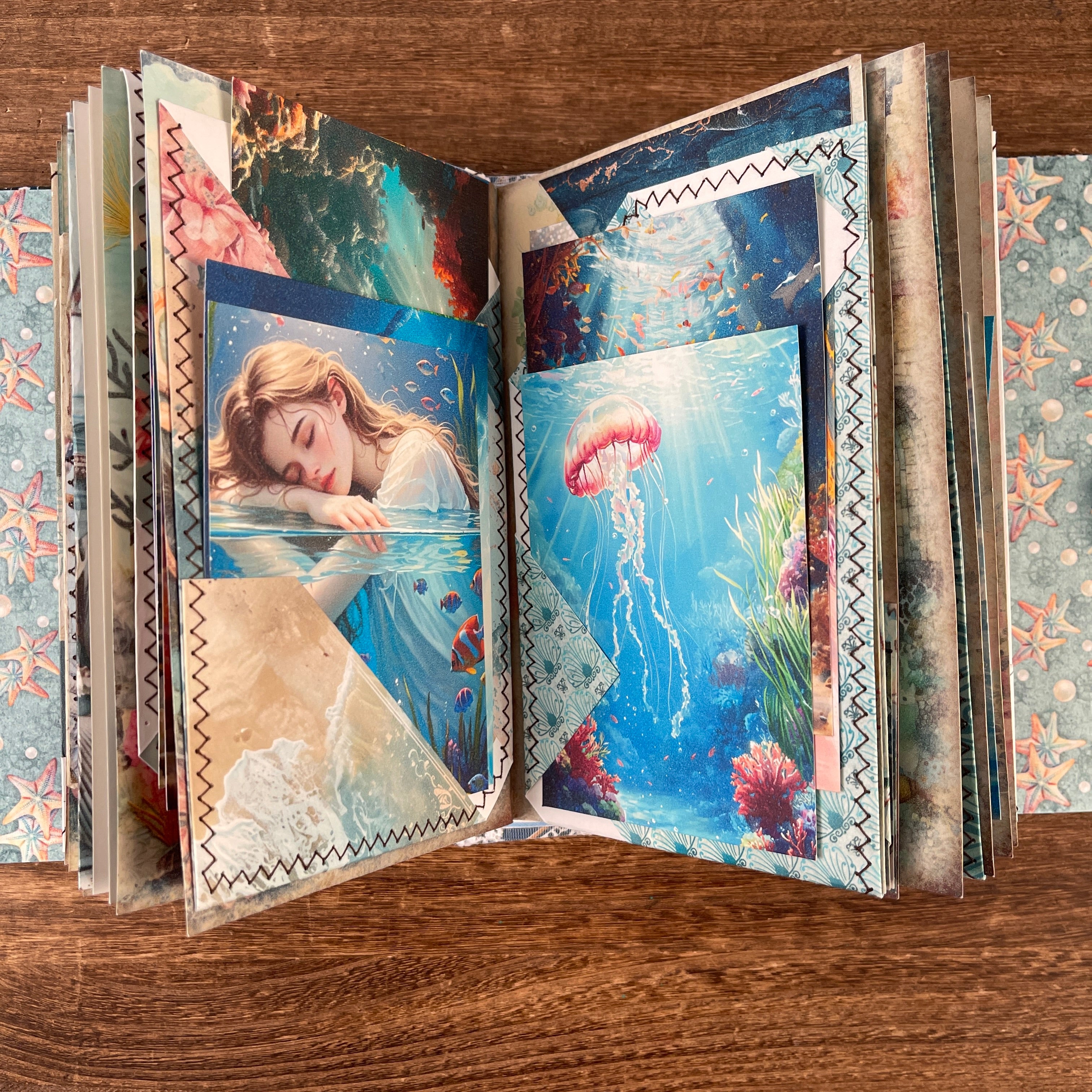 Marine Life handmade journal