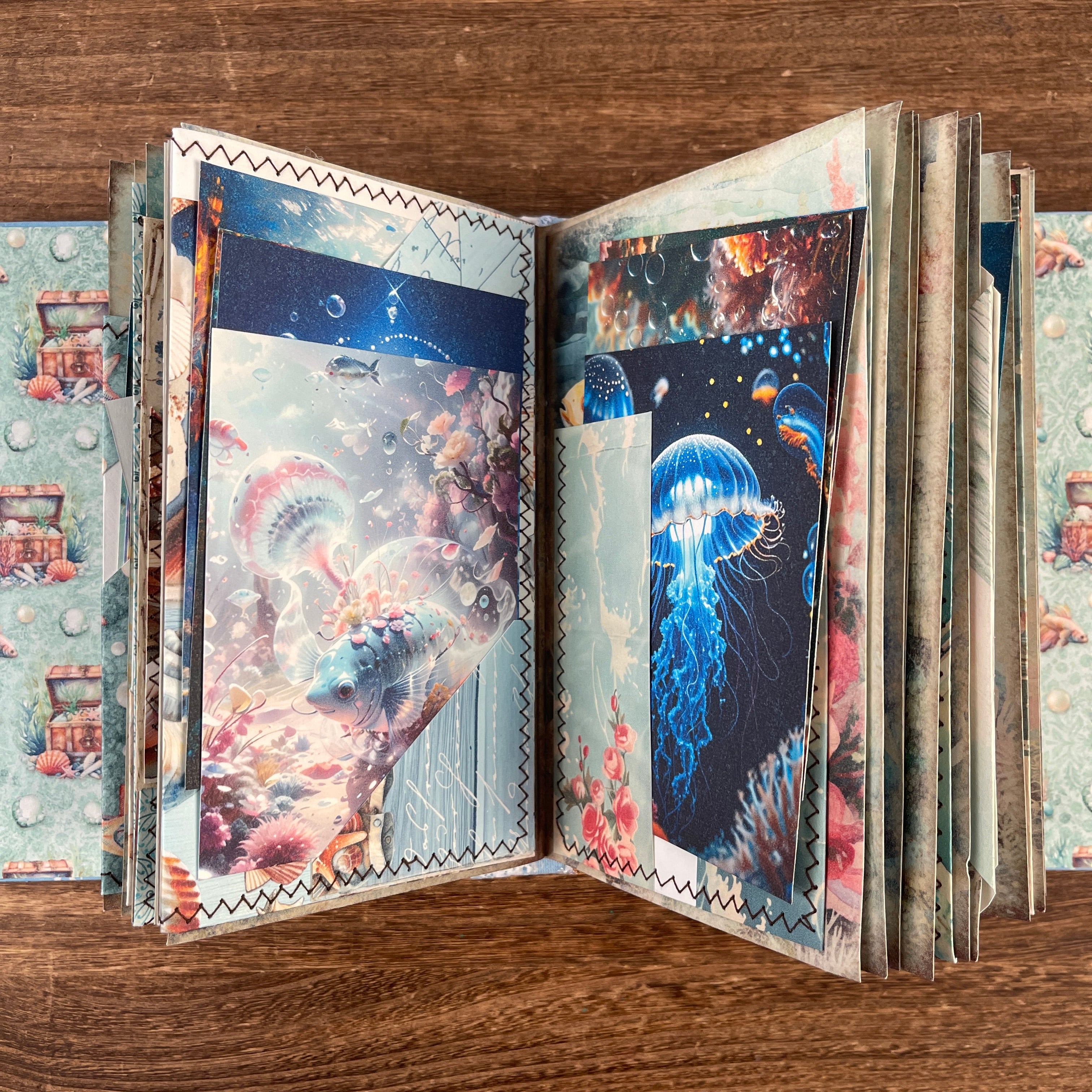 Marine Life handmade journal