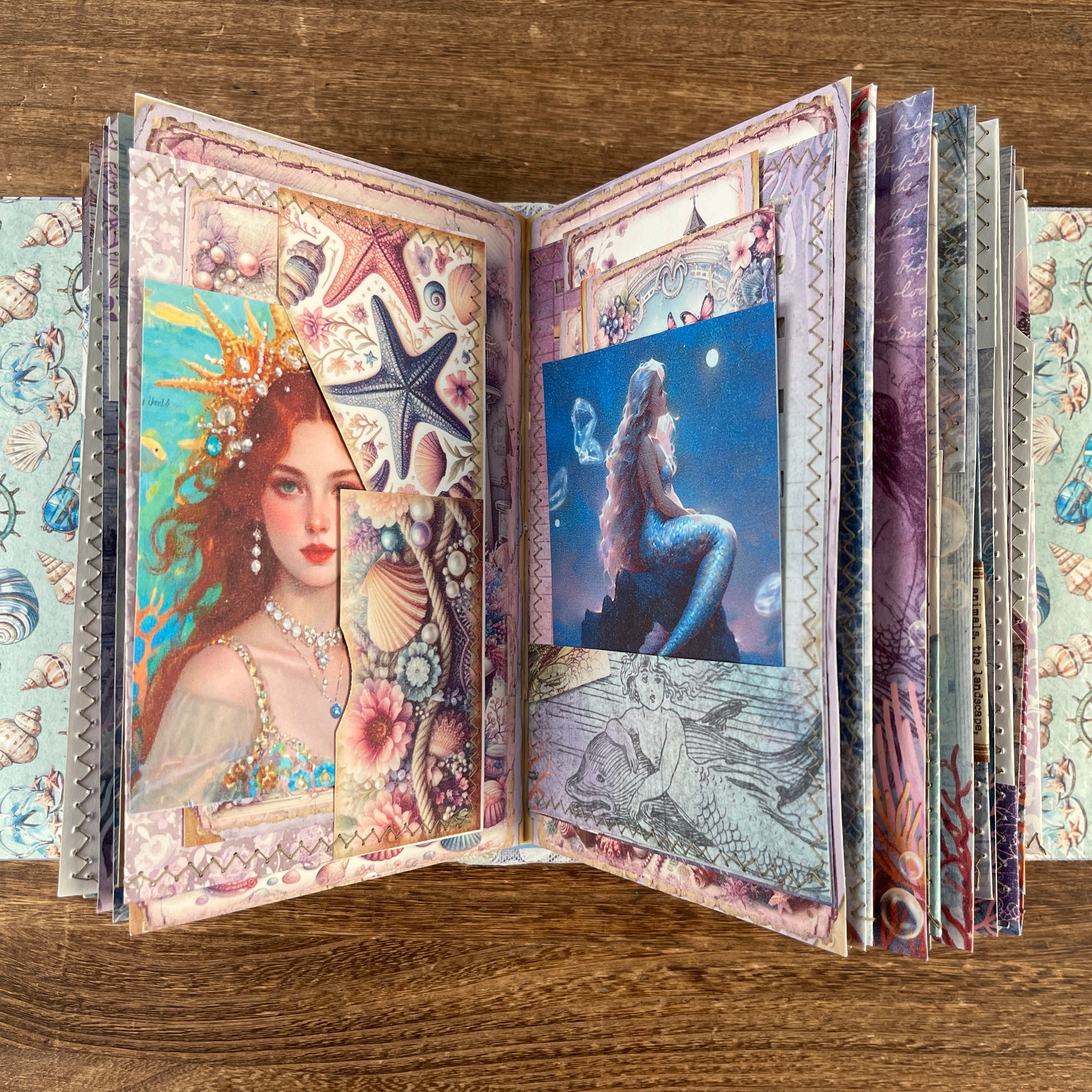 Mermaid handmade journal