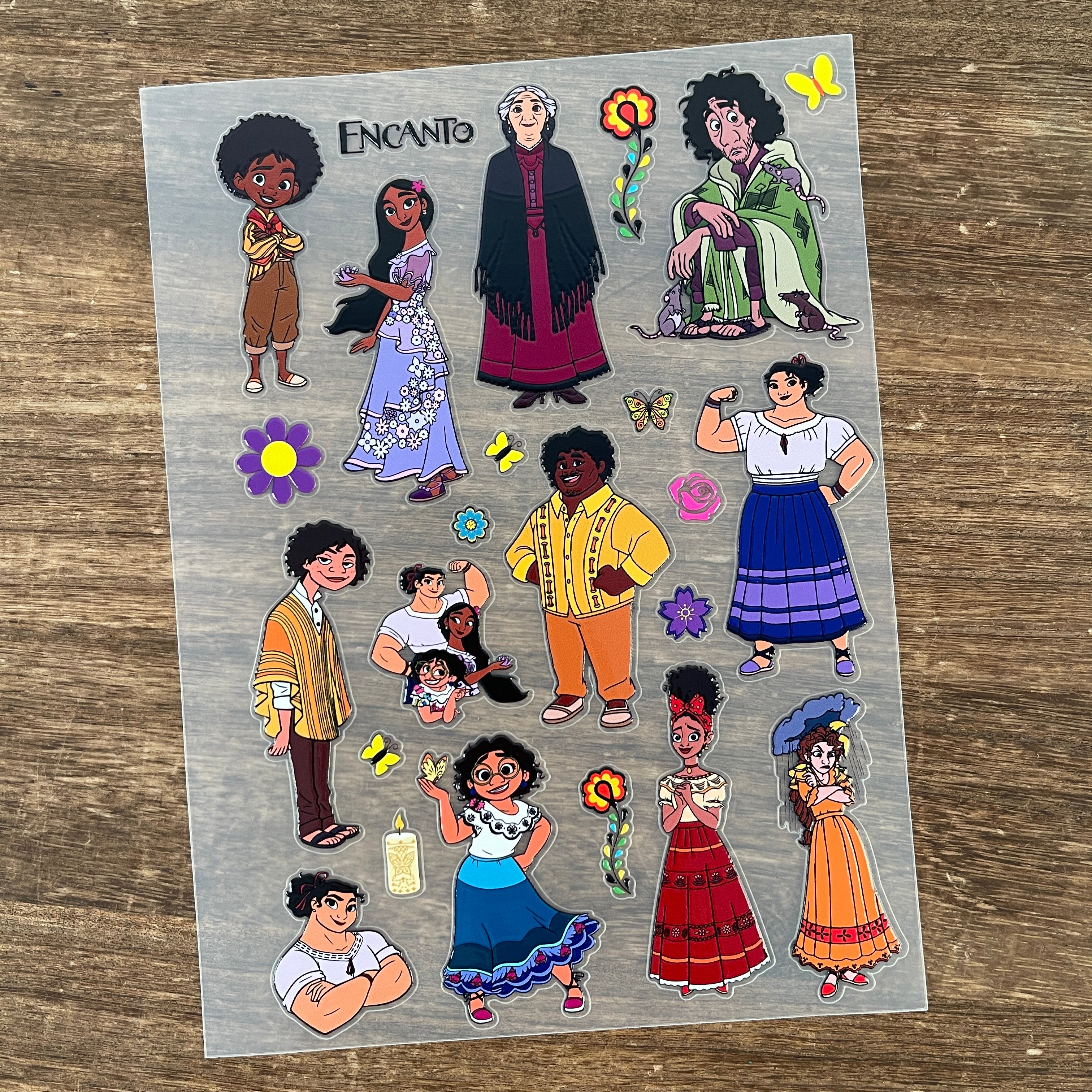 3D Encanto PET Sticker 1 Pcs
