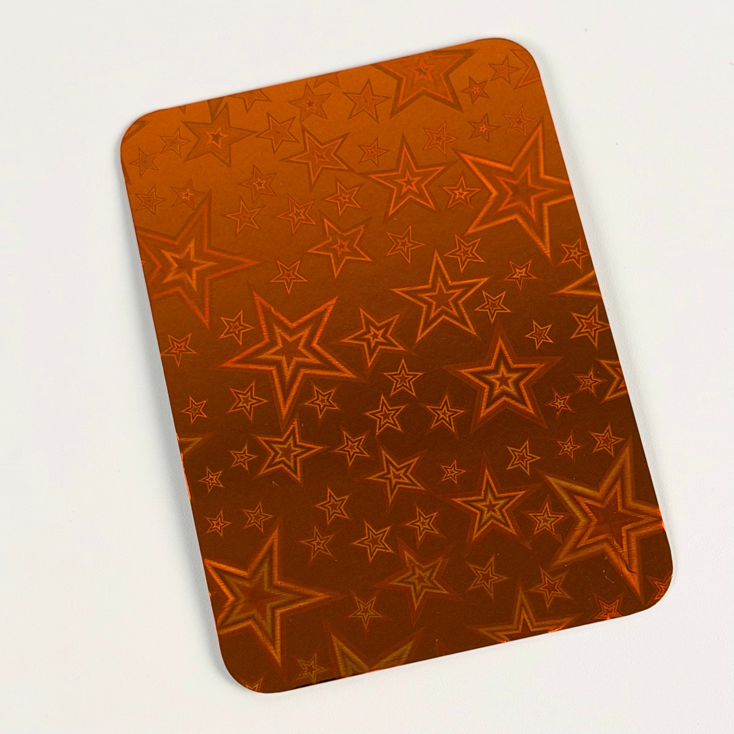 Star Foil Backing ATC Cards 2.5x3.5 inch, Choose Your Color or 6-Color Assorted Set