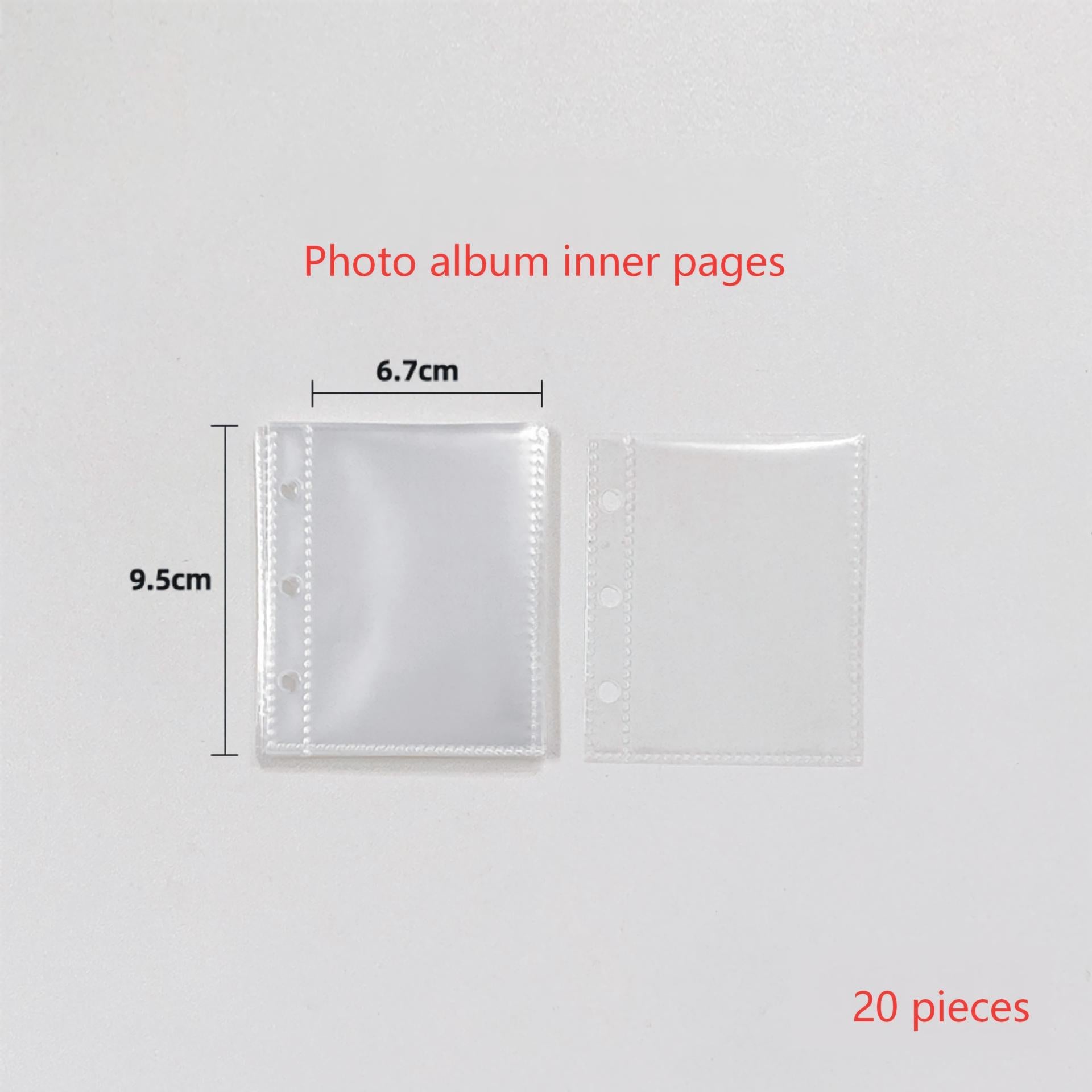 A8 Laser Stars Clear Binder With Button *not contain insert pages