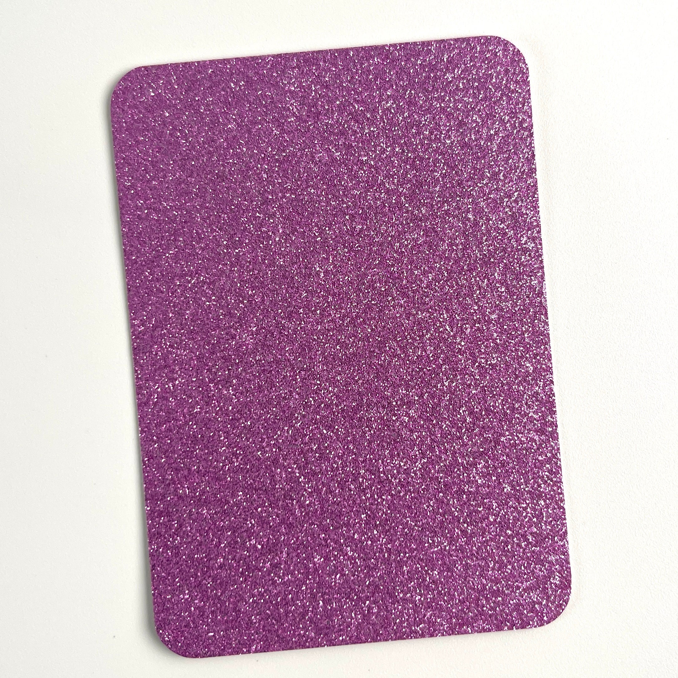 24 Colors Glitter ATC Blanks, Pre-Cut Artist Trading Cards 2.5x3.5 Inches, Rounded Corners Glitter Cardstock Base for Mixed Media, Scrapbooking, Art Swaps