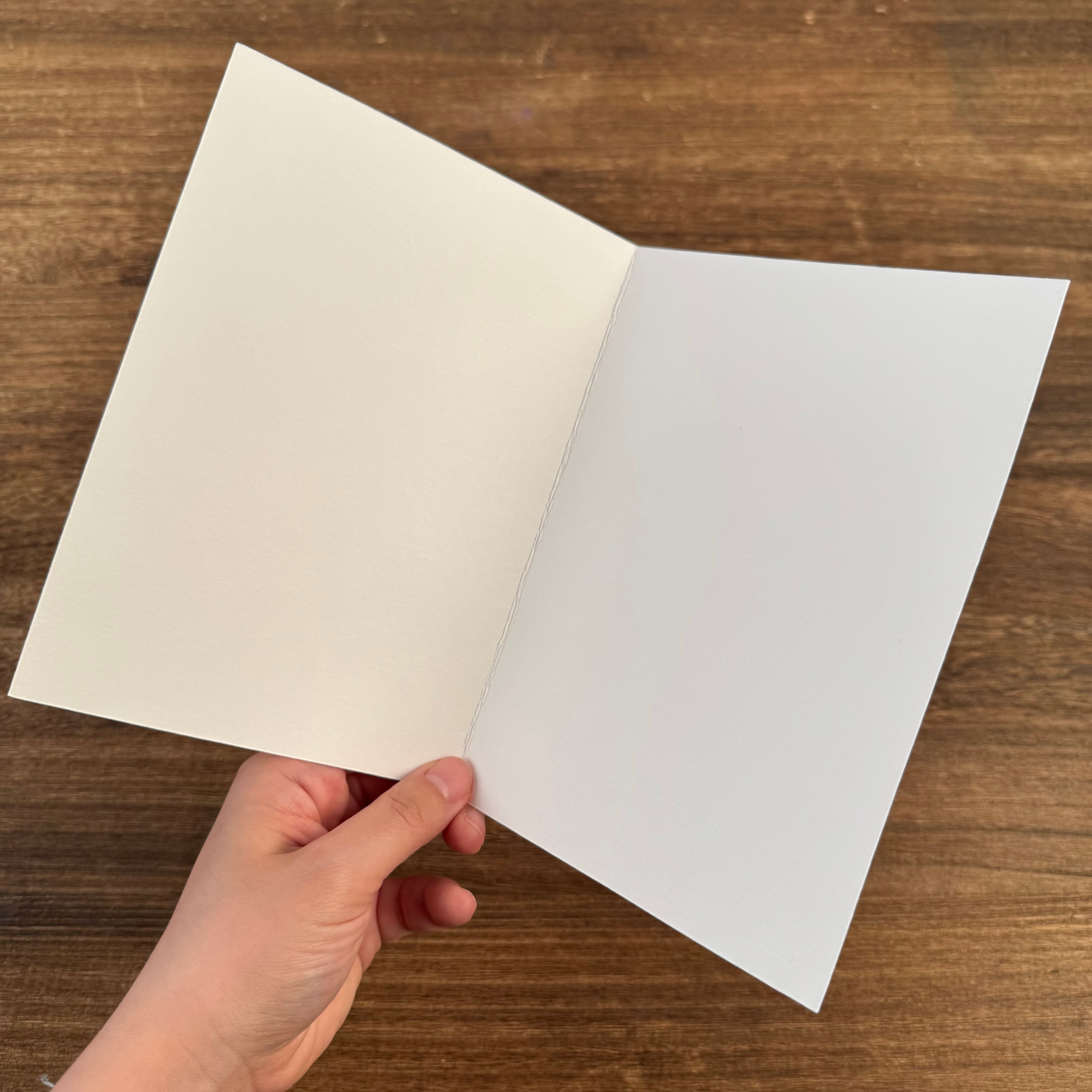[PRE-ORDER] Premium 400gsm Cotton Cardstock Bases with Envelopes for DIY Cardmaking, 5x7 Inches (Pack of 5)