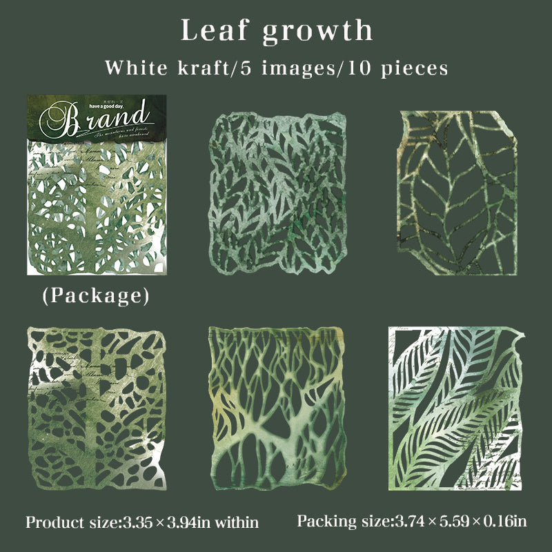 1224 Imprint Solid die cut sticker -10Pcs each pack