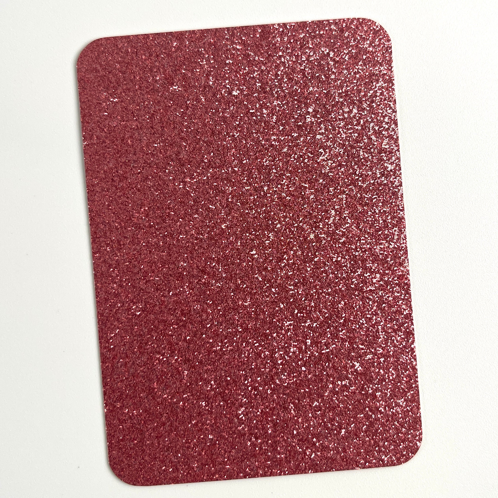 24 Colors Glitter ATC Blanks, Pre-Cut Artist Trading Cards 2.5x3.5 Inches, Rounded Corners Glitter Cardstock Base for Mixed Media, Scrapbooking, Art Swaps