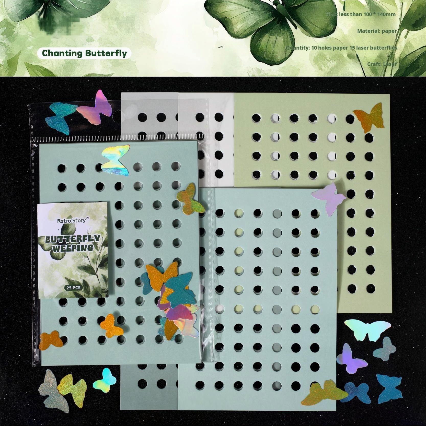 1225 Butterfly paper -25Pcs each pack
