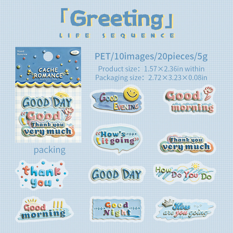 Life’s Little Moments PET Sticker -20Pcs each pack